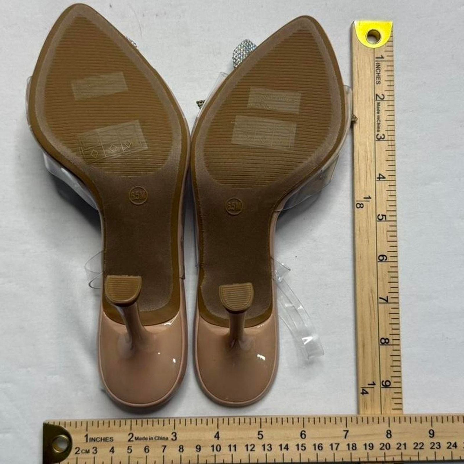 Other Anne Michelle clear heels with cute iridescent bows size 6.5 Size US 6.5 / IT 36.5 - 5 Thumbnail