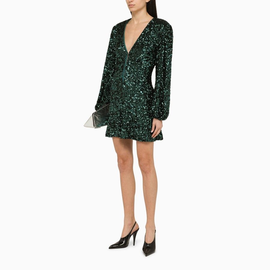 ROTATE o1d2blof0924 Short Dress in Green Size S / US 4 / IT 40 - 2 Thumbnail