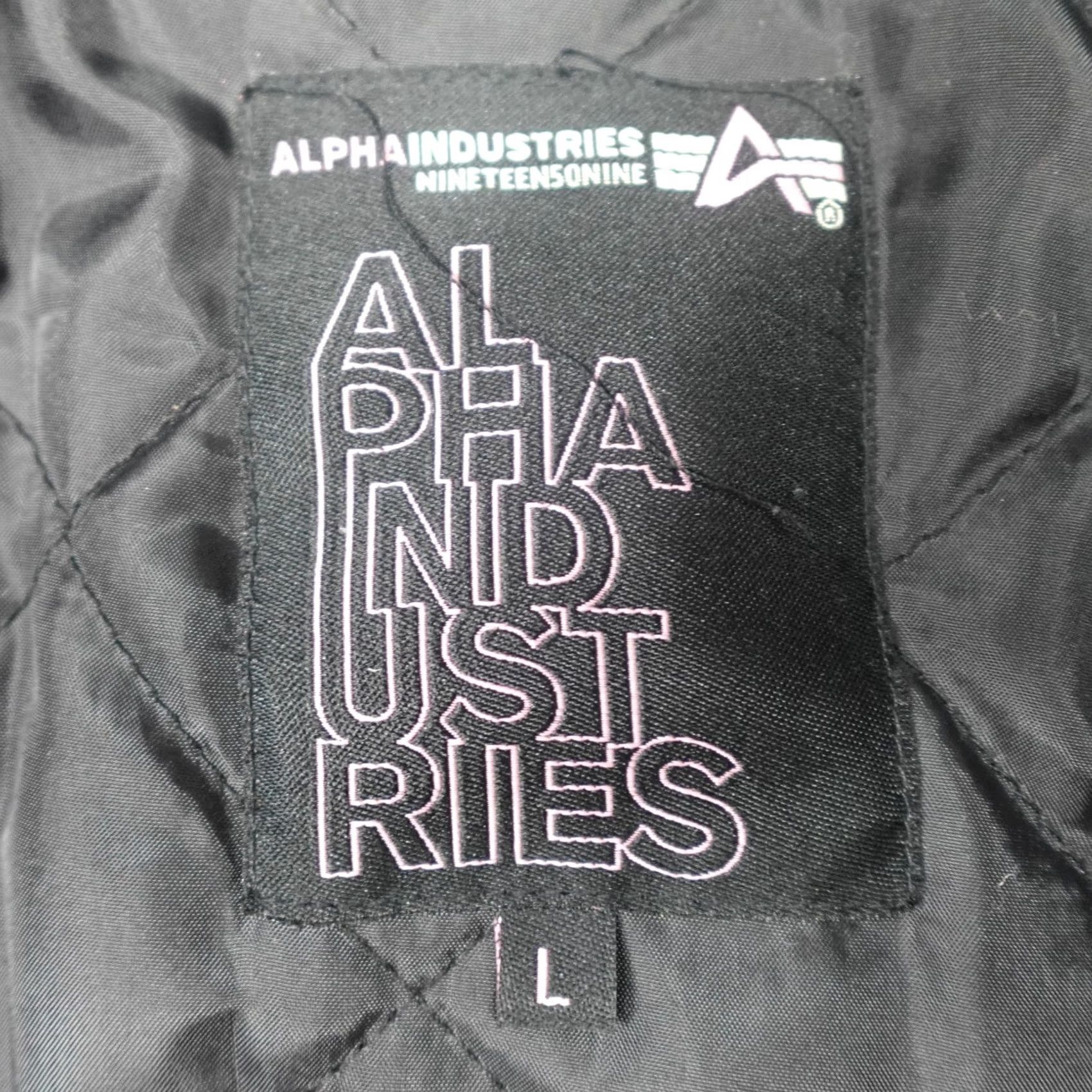 Alpha Industries Alpha Industries Jacket Womens Large Black Nylon Hooded Pockets Size L / US 10 / IT 46 - 2 Thumbnail