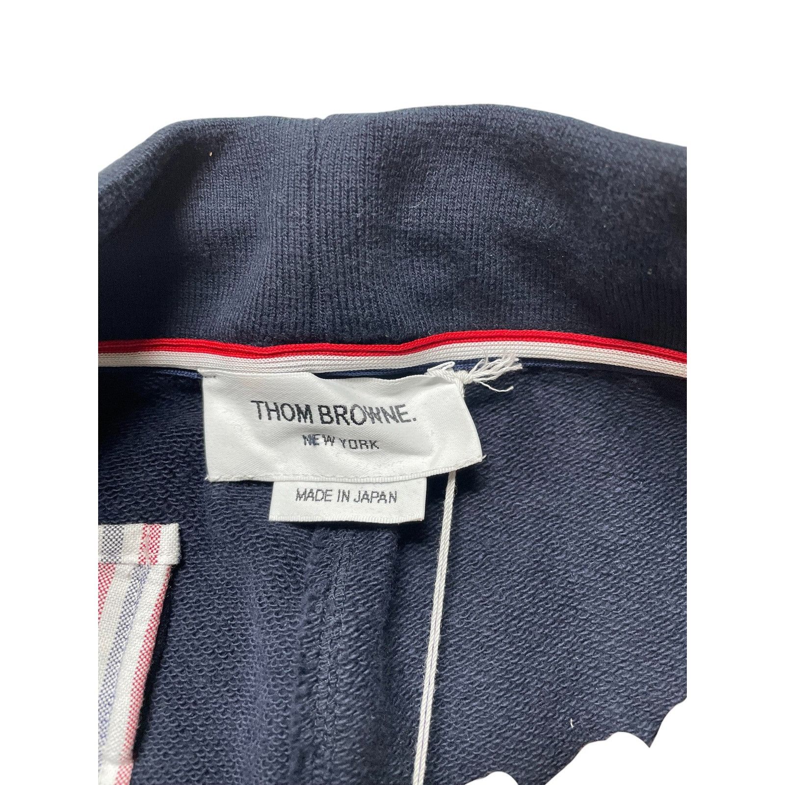 Thom Browne Thom Browne Navy & White Stripe Sweat Shorts Size US 28 / EU 44 - 2 Thumbnail