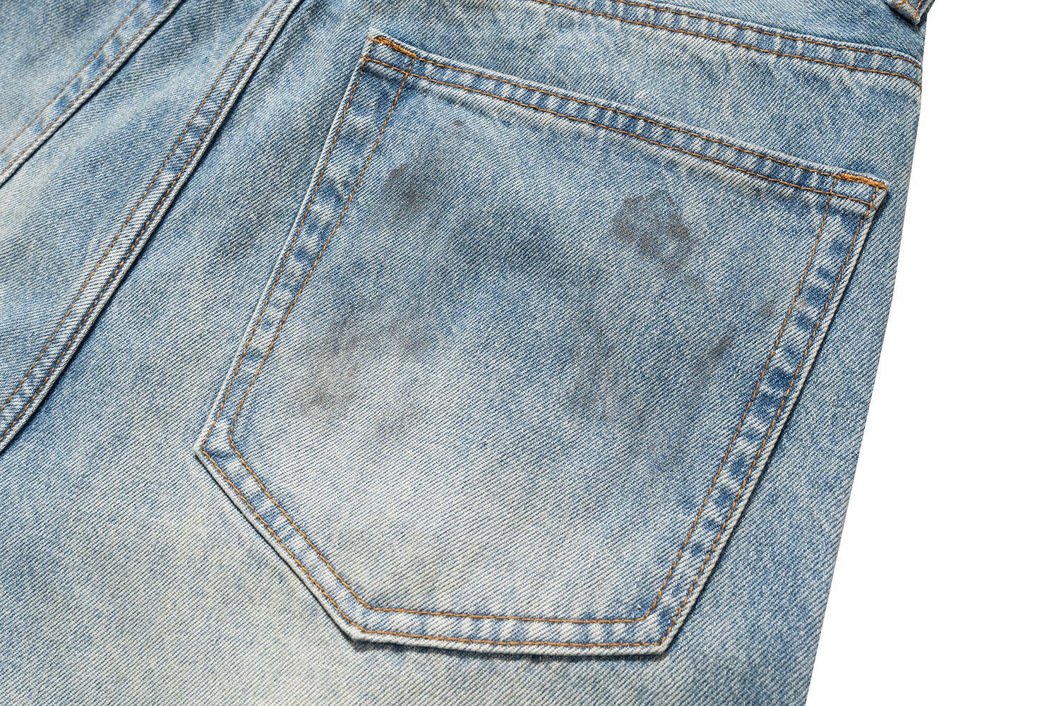 Japanese Brand × Jean Vintage Mud Dyed Dirty Baggy Jeans Size US 30 / EU 46 - 7 Thumbnail