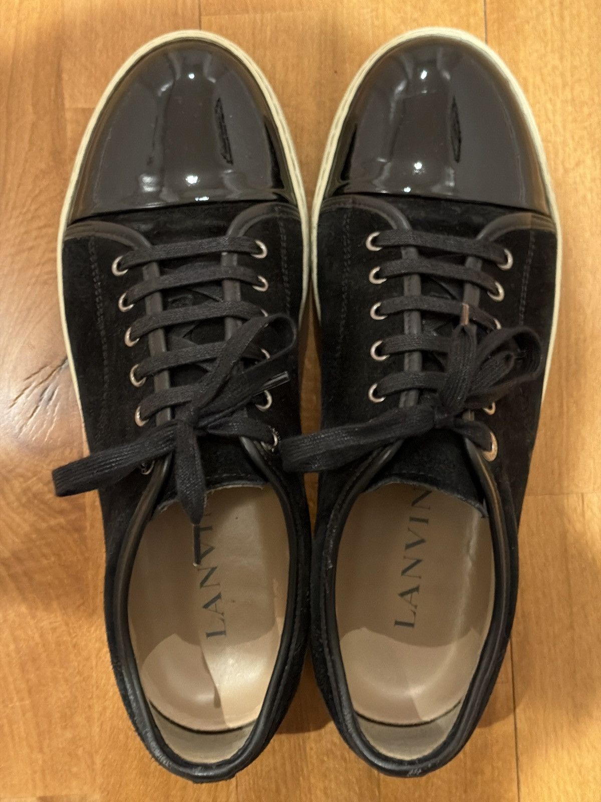 Lanvin Lanvin DBB1 Black Suede and Patent Leather Size US 10 / EU 43 - 9 Thumbnail