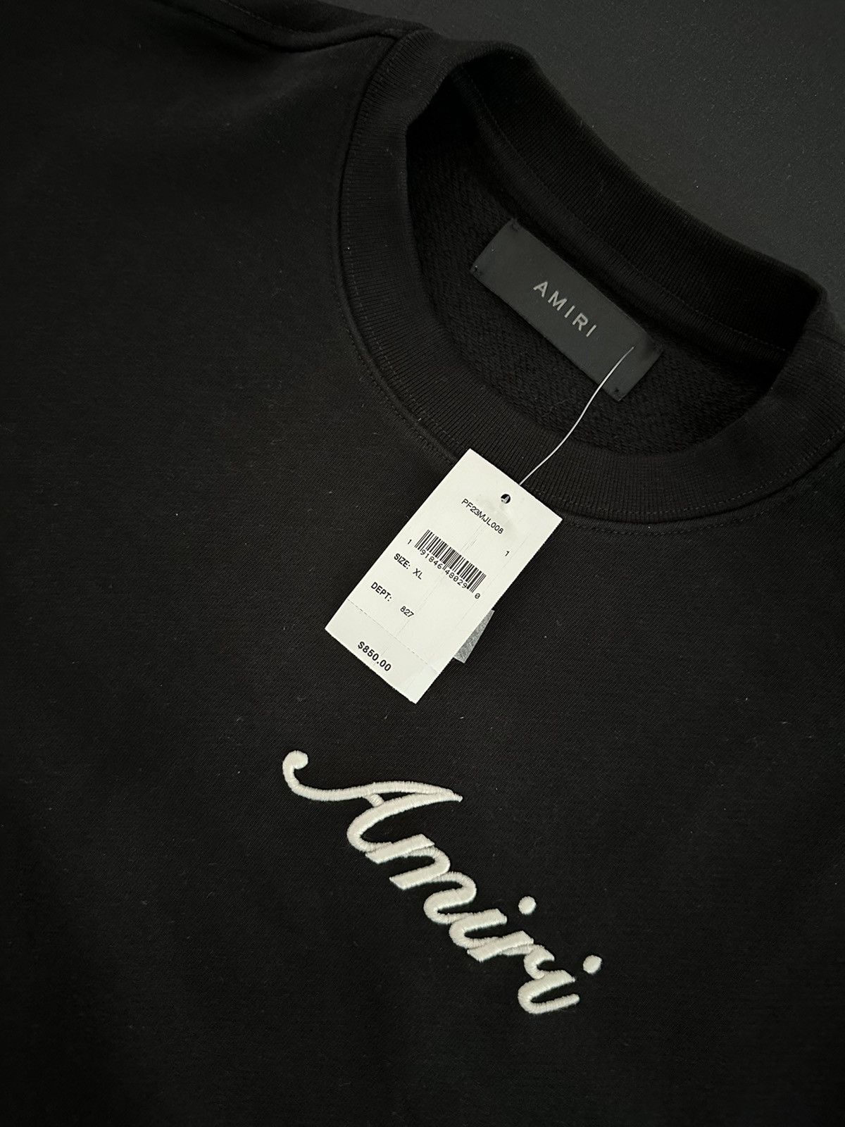 Amiri Amiri Embroidered Script Crewneck Size US XL / EU 56 / 4 - 2 Thumbnail