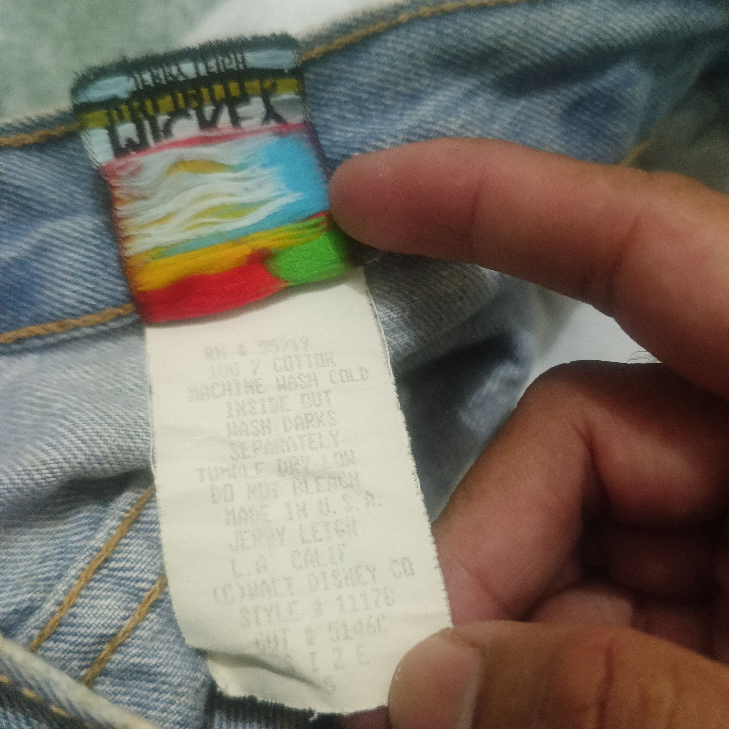 Mickey Unlimited Vtg Distressed Mickey unlimited 90's short pants Size US 26 / EU 42 - 6 Thumbnail