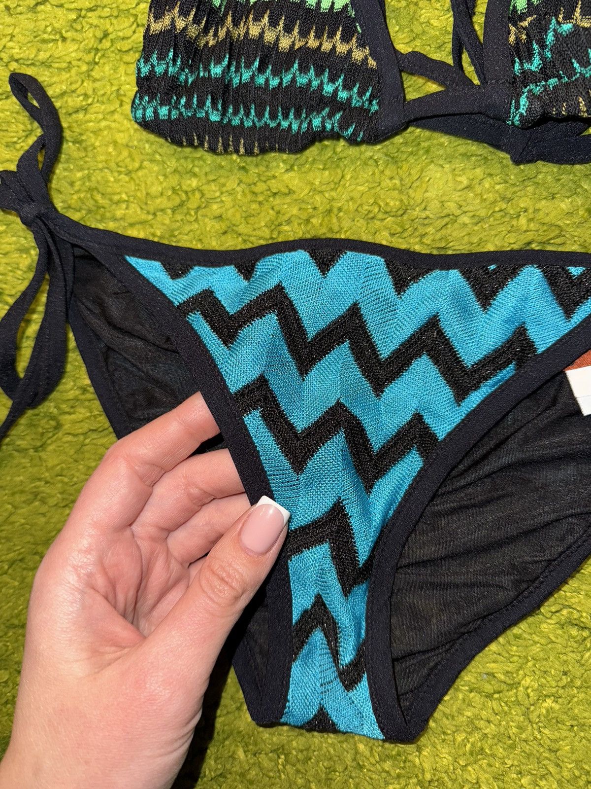 Missoni Missoni coloured zig zag pattern bikini set panties + bra Size ONE SIZE - 3 Thumbnail