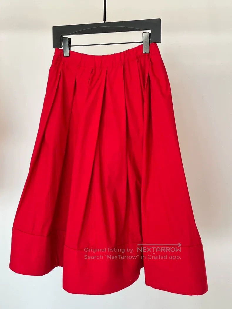 Comme des Garcons Comme Des Garcons size S Red Pleated Half Skirt Size 22" - 2 Thumbnail