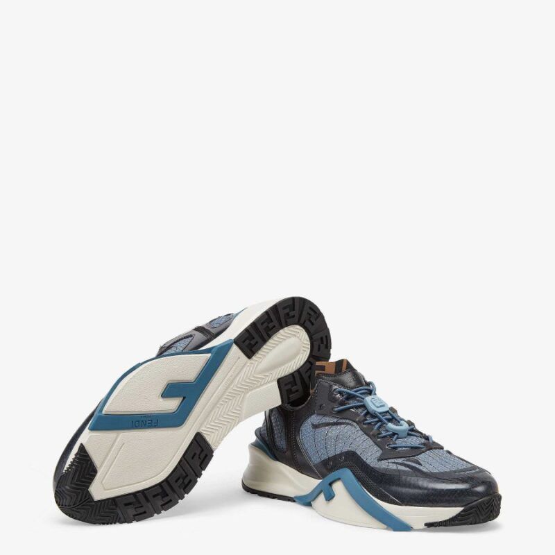 Fendi o1loc1c0824 Flow Sneakers in Multicolor Size US 12 / EU 45 - 3 Thumbnail