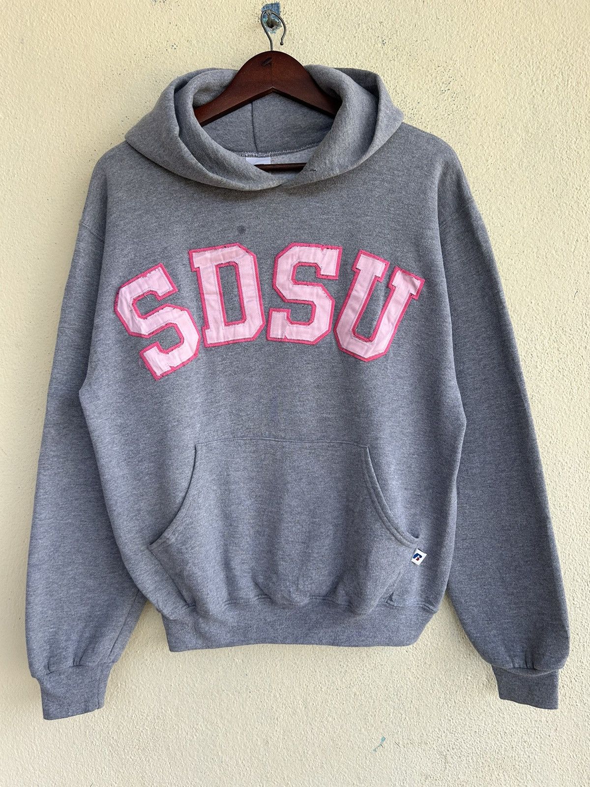 Vintage San Diego State University SDSU Pull Over Hoodie Size US S / EU 44-46 / 1 - 1 Thumbnail