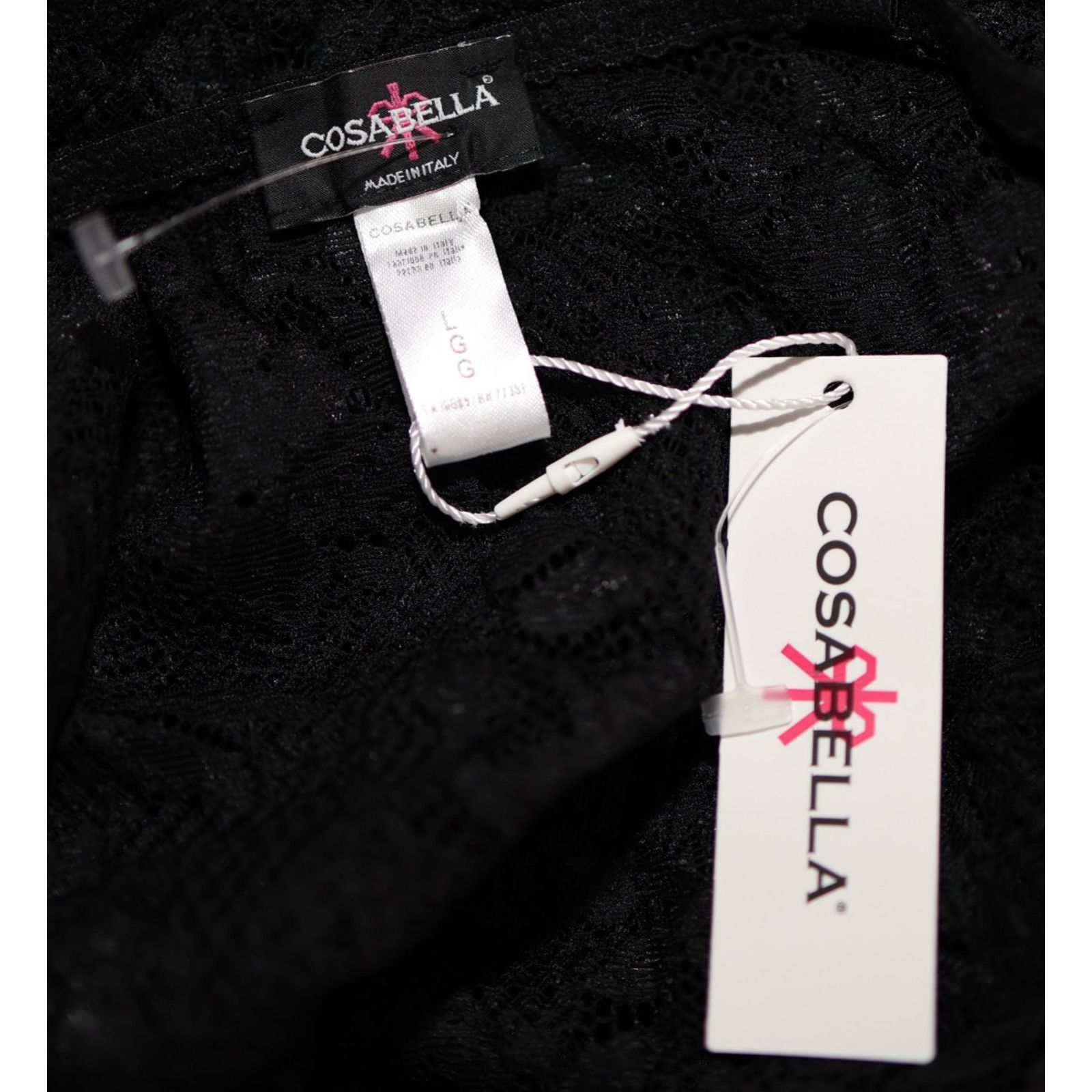 Cosabella NWT COSABELLA Black Floral Lace Bodysuit Lingerie Top Size L Size L / US 10 / IT 46 - 4 Thumbnail
