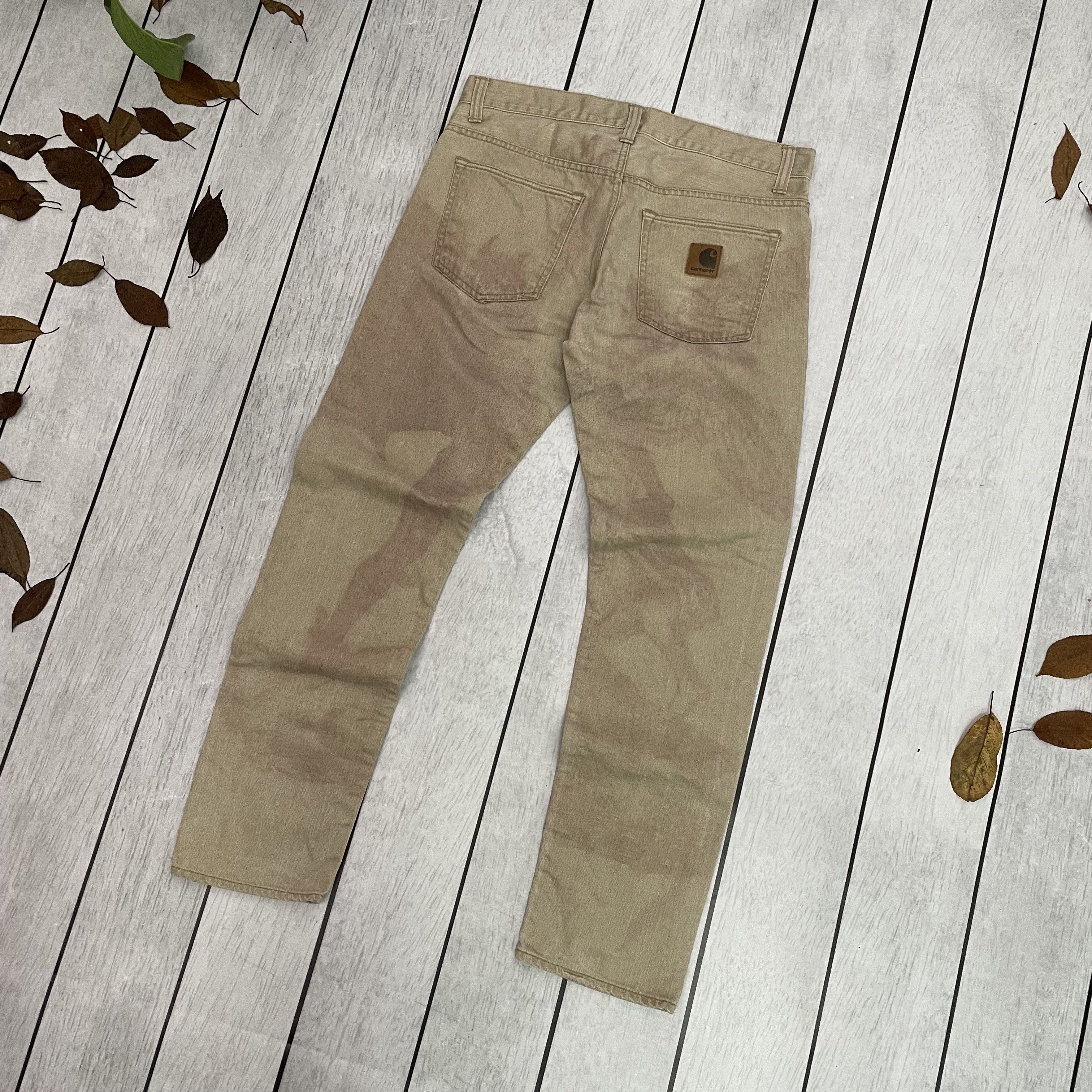 Carhartt Carhartt custom pants 1 of 1 art distressed handmade unique Size US 33 - 2 Thumbnail