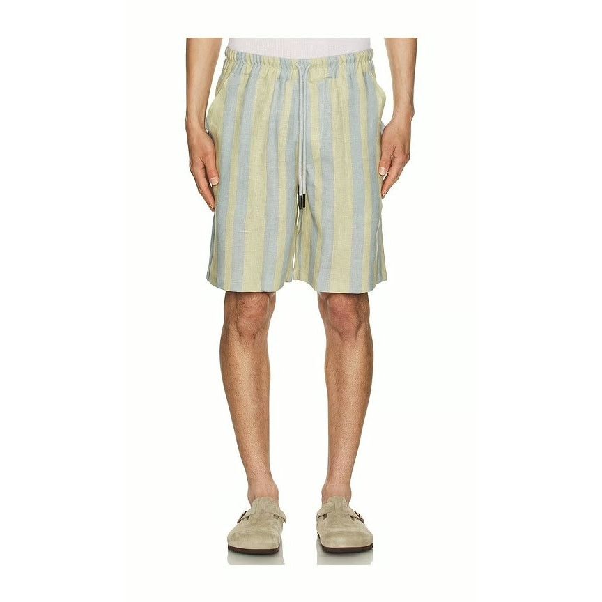 OAS OAS Mist Strata Nicola 100% Linen Shorts 9” XL Size US 36 / EU 52 - 1 Thumbnail
