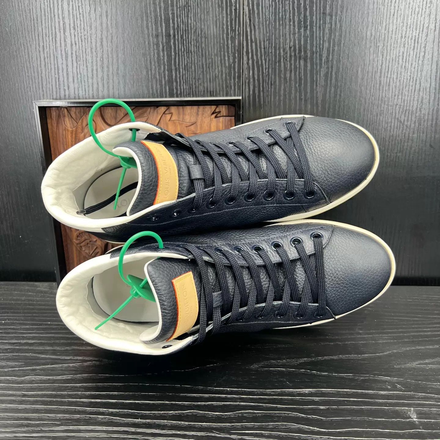 Louis Vuitton LV Dark Blue High Top Sneaker 7/41 Box Size US 8 / EU 41 - 5 Thumbnail