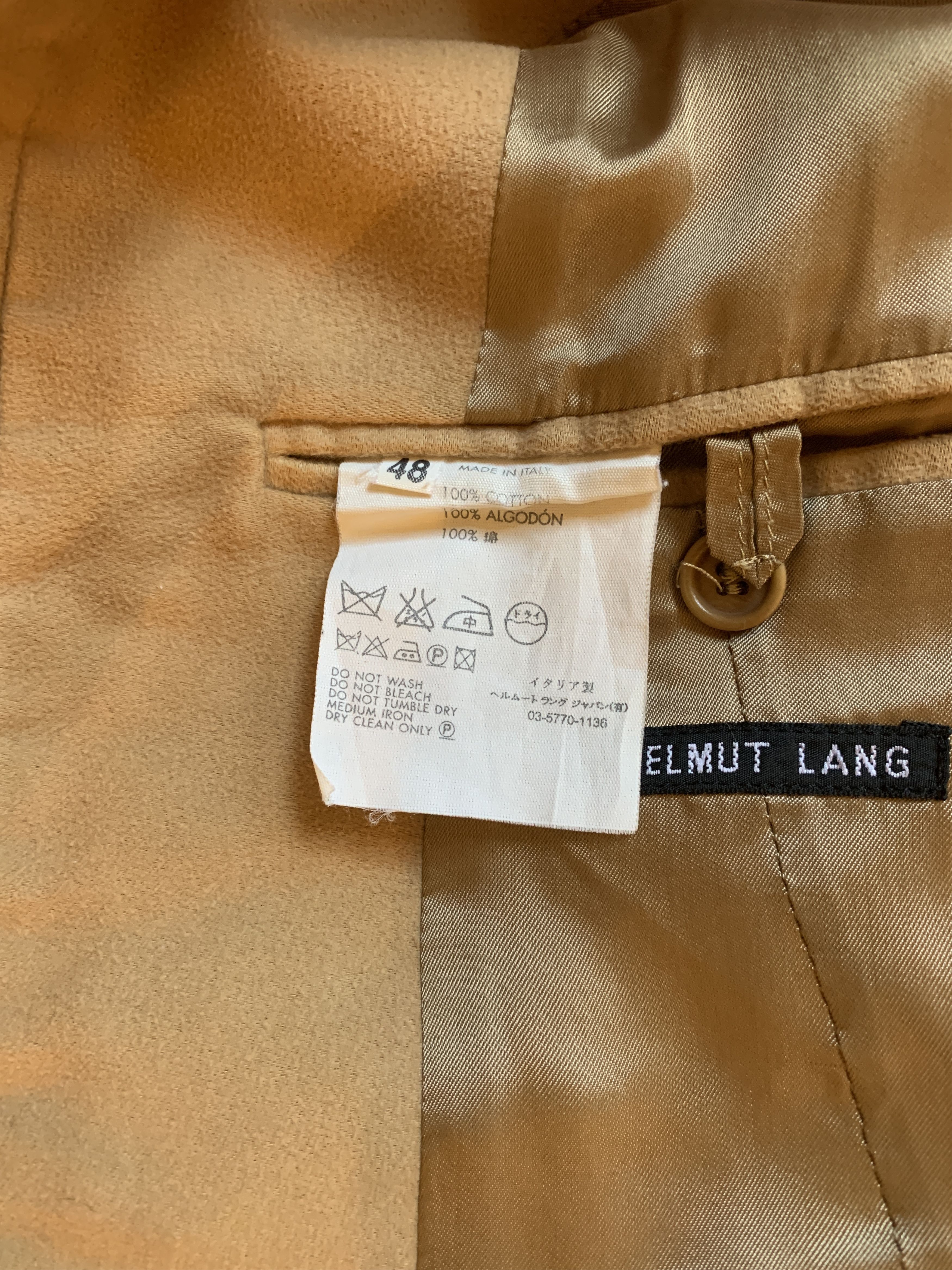 Helmut Lang Helmut Lang 90s moleskin cotton trucket jacket Rare Size US M / EU 48-50 / 2 - 6 Thumbnail