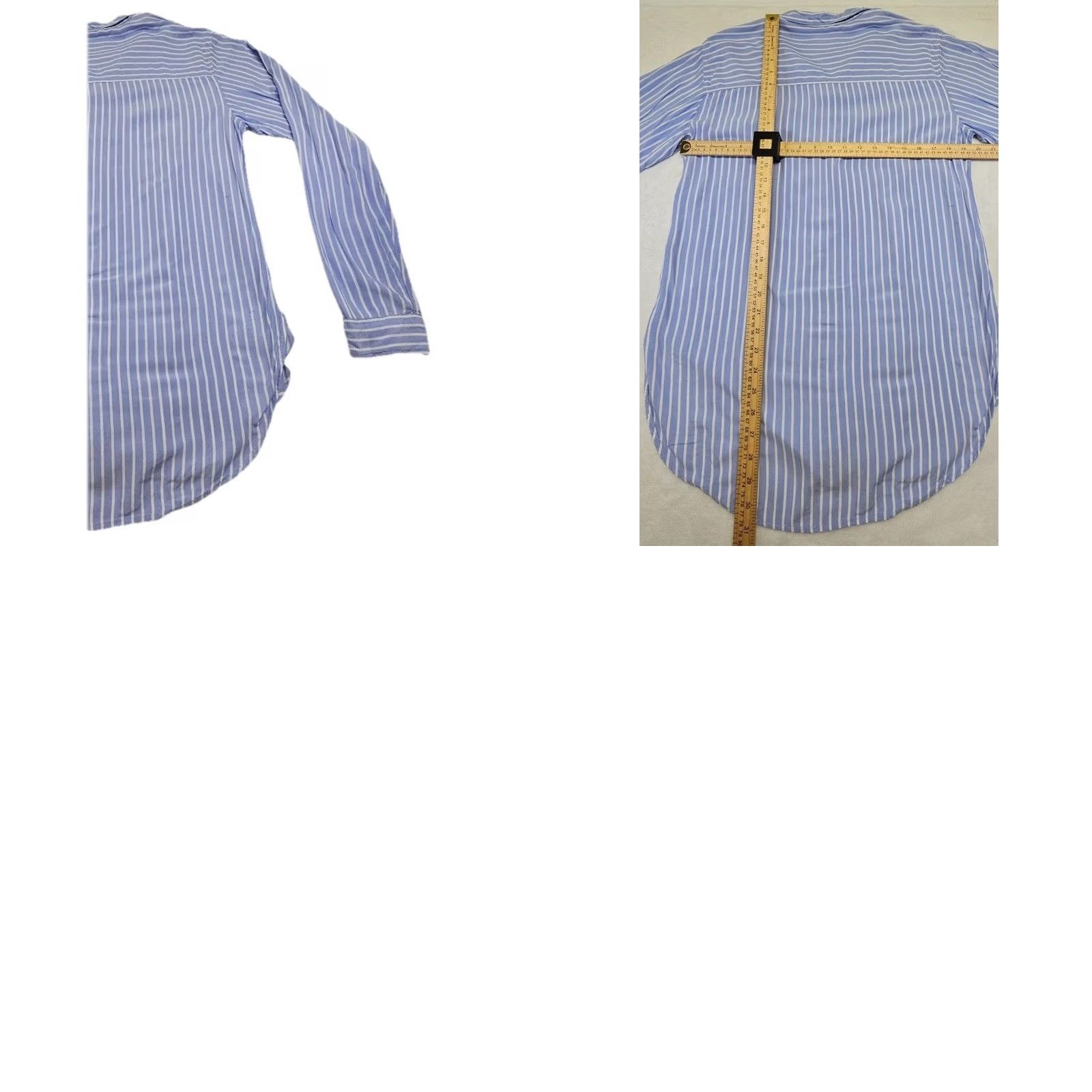 Abercrombie & Fitch Abercrombie & Fitch Button-Down Shirt Mens M Long Sleeve Blue White Stripe Cotton Woven Button-Up Regular Fit Size US M / EU 48-50 / 2 - 8 Thumbnail