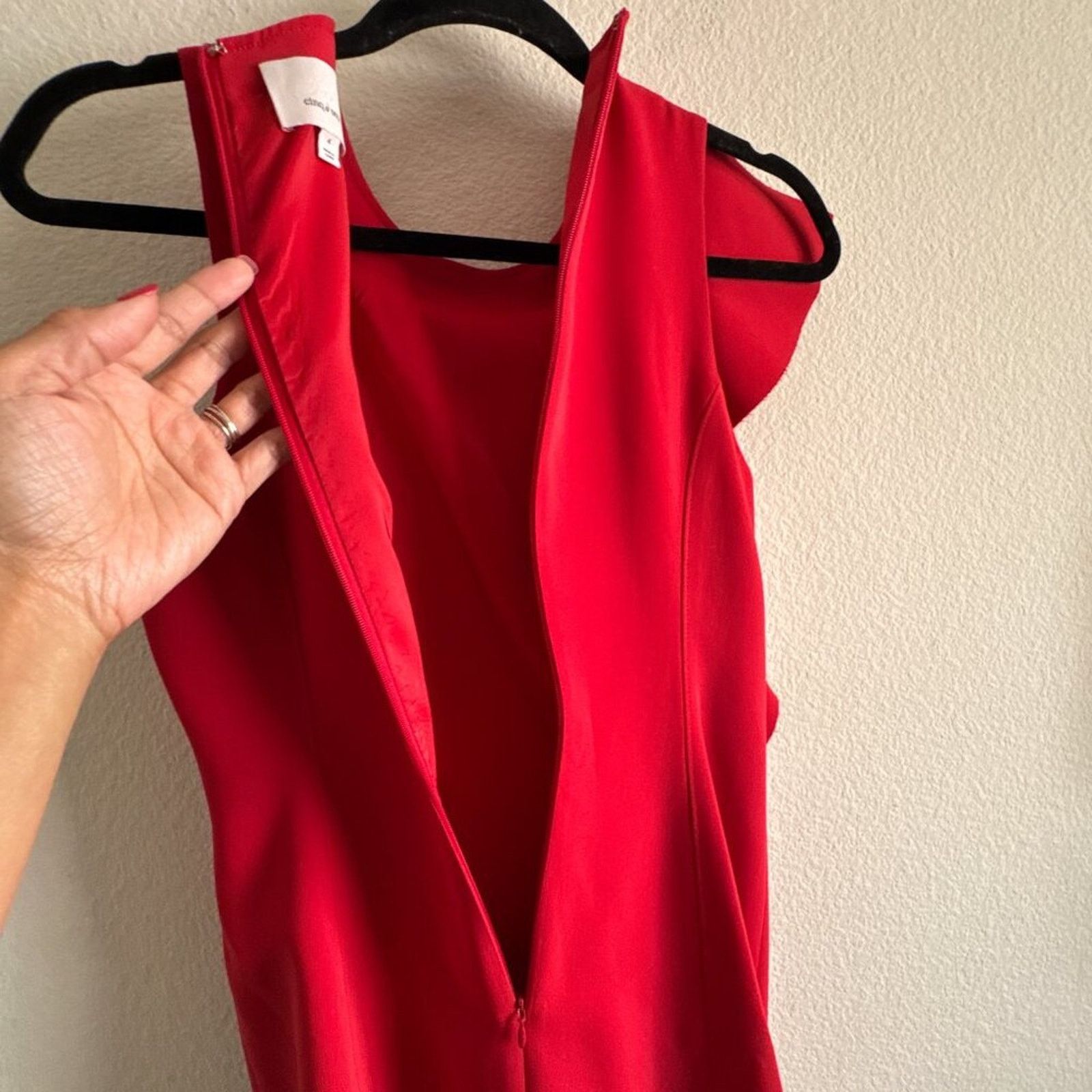 Cinq a Sept Cinq à Sept Kimberlin Ruffle Cascade Red Dress Size 4 Size S / US 4 / IT 40 - 11 Thumbnail