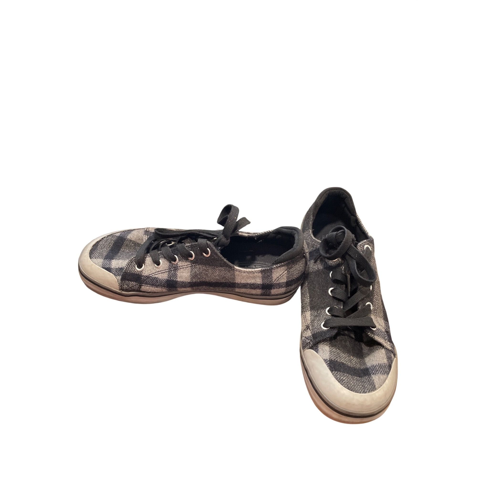 KEEN Keen wms plaid gray black wool low top sneakers sz 8 SKU 997 Size US 8 / IT 38 - 2 Thumbnail