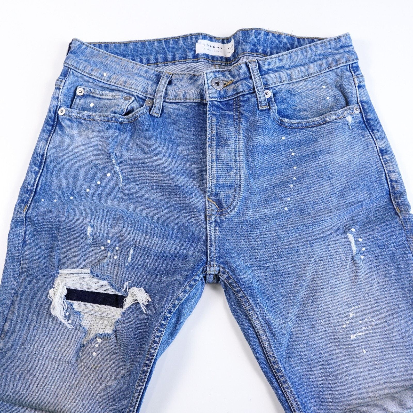 Topman Topman Denim Stretch Skinny Jeans Straight Leg Pants W32 L32 Size US 32 / EU 48 - 5 Thumbnail