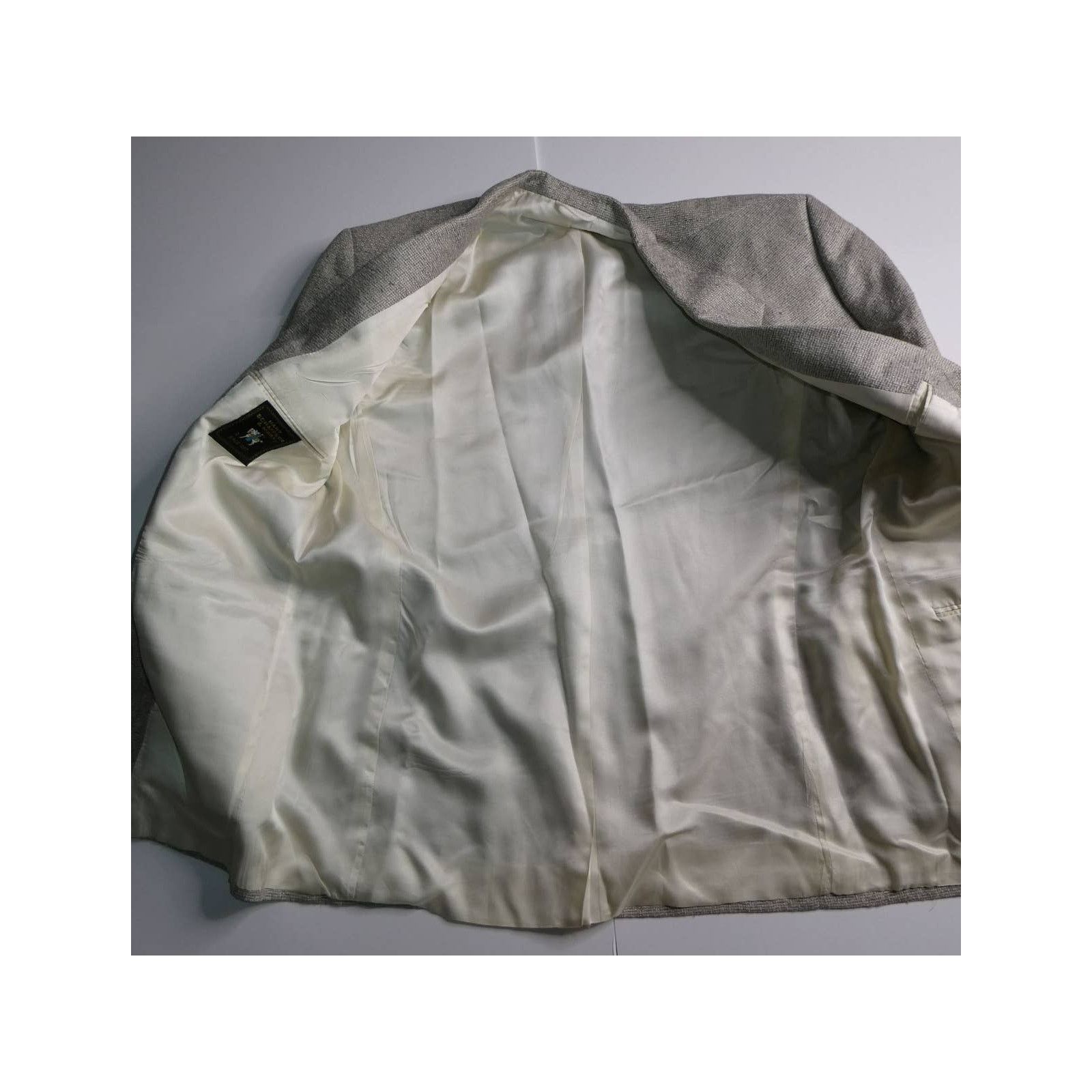 Hart Schaffner Marx Hart Schaffner & Marx silk, silfino sport coat, 41R, gray Size 40R - 4 Thumbnail