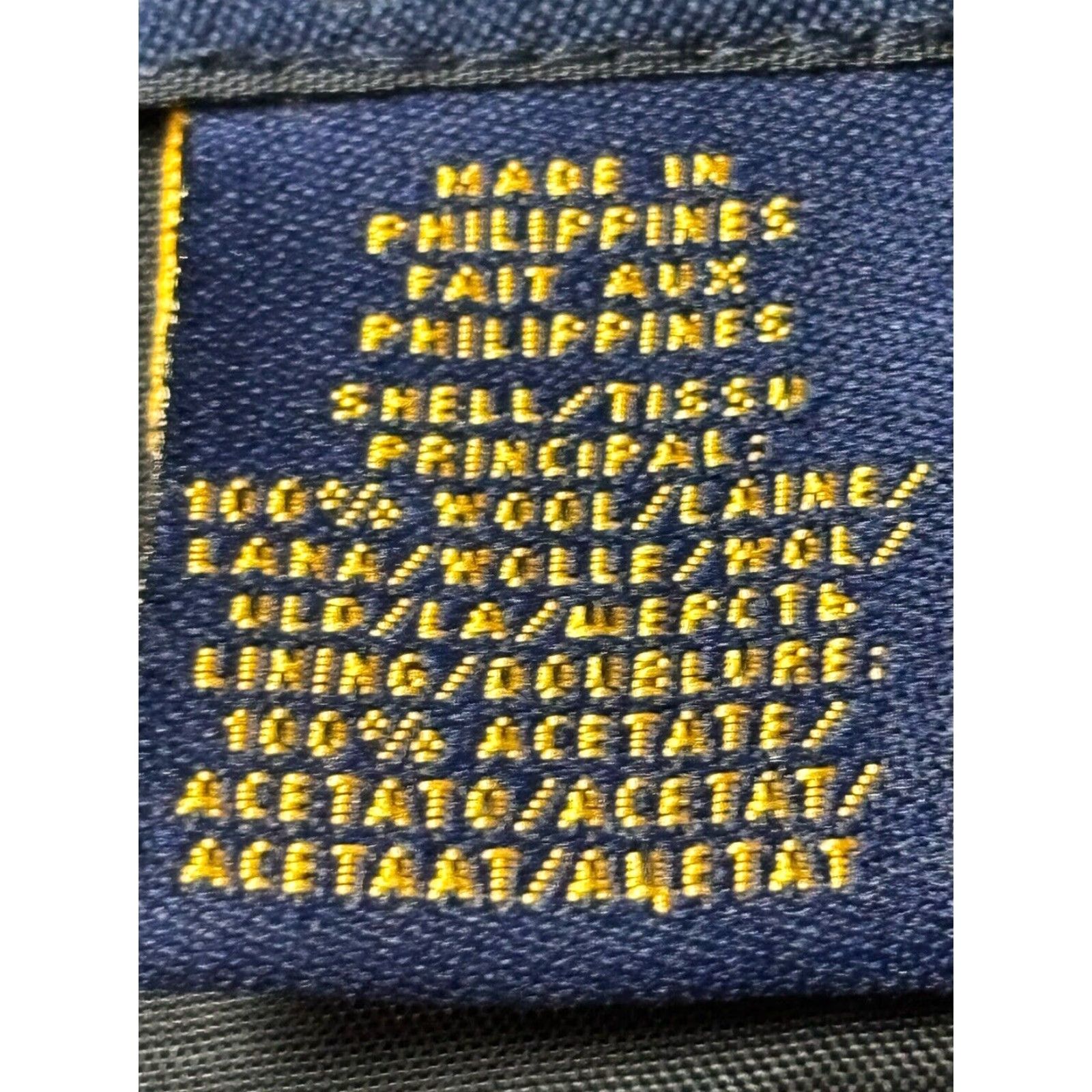 Ralph Lauren Ralph Lauren Rugby Wool Skirt, Size 8, Navy Blue, Pinstripe, Lined, Womens Size 30" / US 8 / IT 44 - 6 Thumbnail