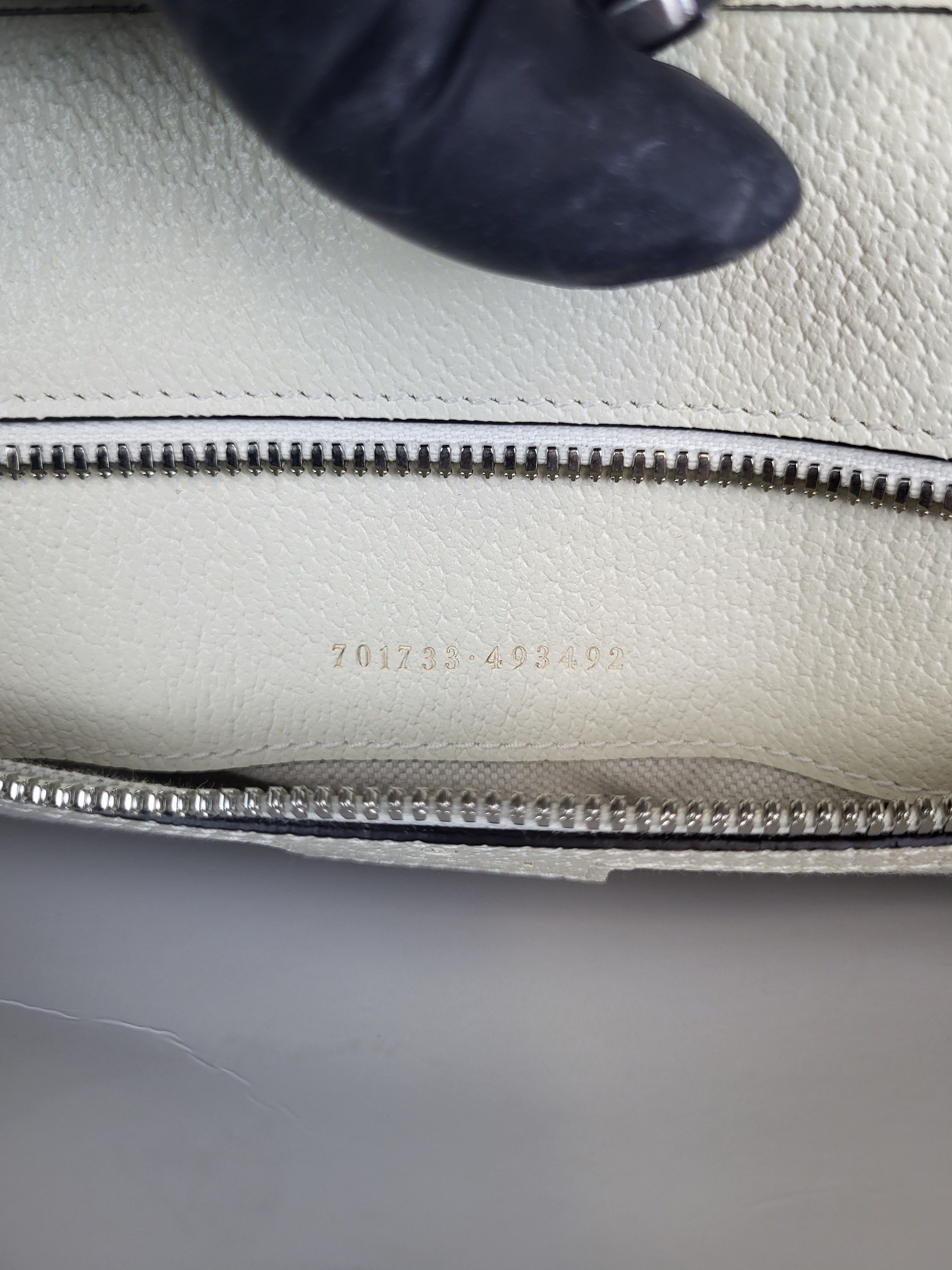 Gucci Gucci White Leather Shoulder Tote Bag Size ONE SIZE - 5 Thumbnail