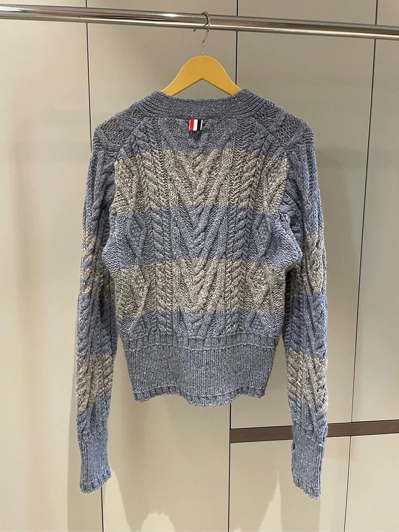 Thom Browne Thom browne Size 1 Blue and gray striped thick wool horseh Size S / US 4 / IT 40 - 2 Thumbnail