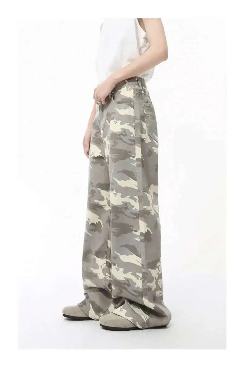 Japanese Brand Baggy Wide Leg Camo Jeans Size US 34 / EU 50 - 6 Thumbnail