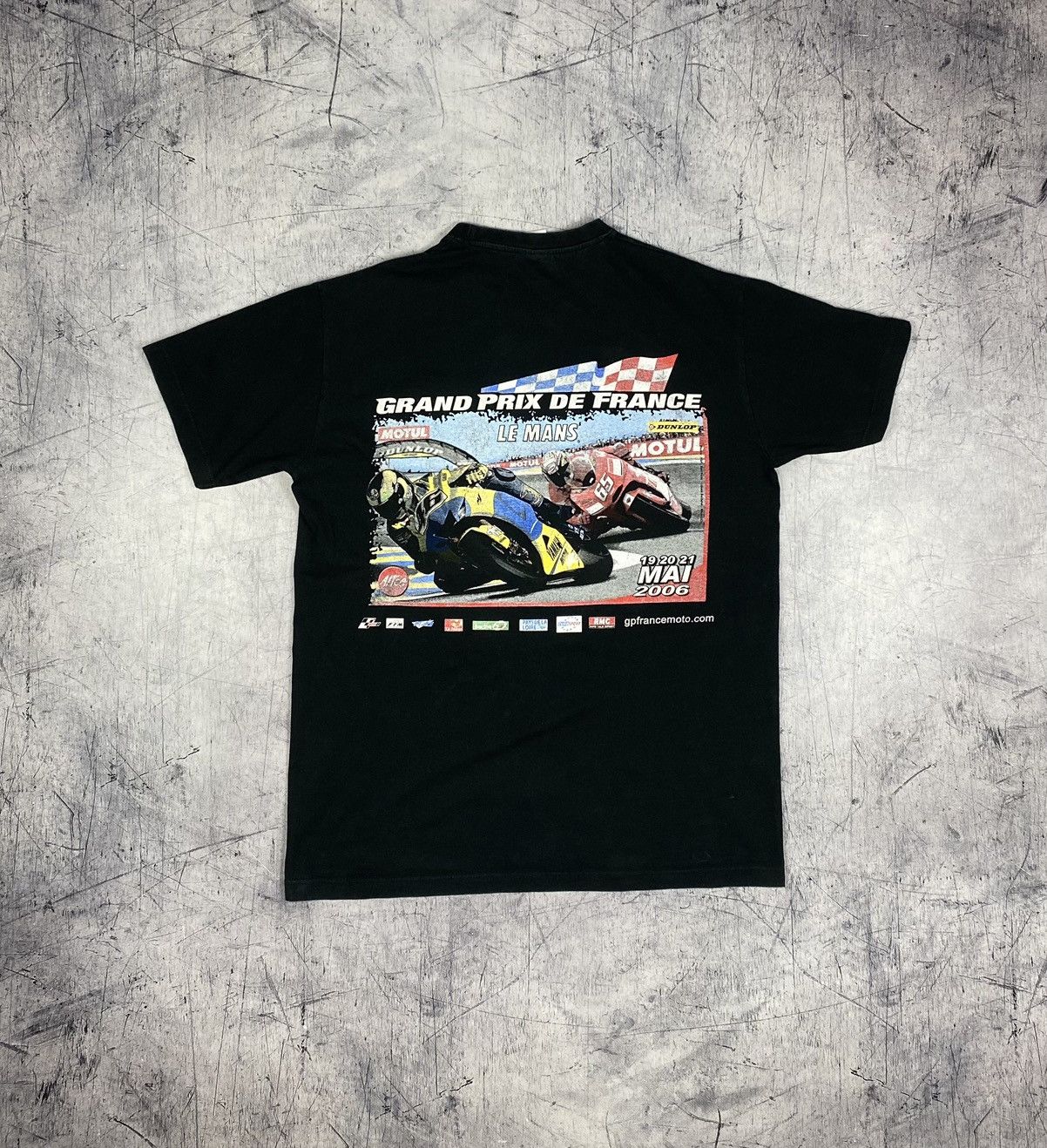 Vintage Vintage 00s Grand Prix De France Le Mans Racing Tee f1 y2k Size US L / EU 52-54 / 3 - 2 Thumbnail