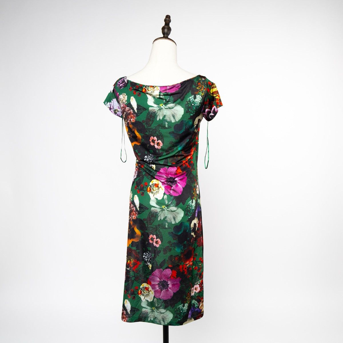 Miss Sixty Miss Sixty Womens Floral Knee Length Dress Green Bodycon Size XS / US 0-2 / IT 36-38 - 3 Thumbnail