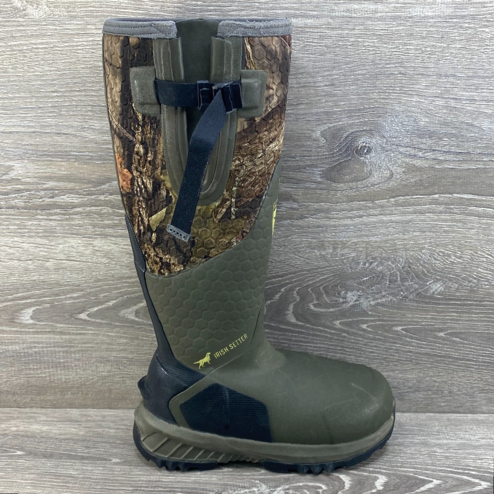 Vintage Irish Setter MudTrek Waterproof Insulated Rubber Boots Camo Hunting Unisex Adults Mens 4 Womens 6 Green Camo Boots Size US 5.5 / IT 35.5 - 2 Thumbnail