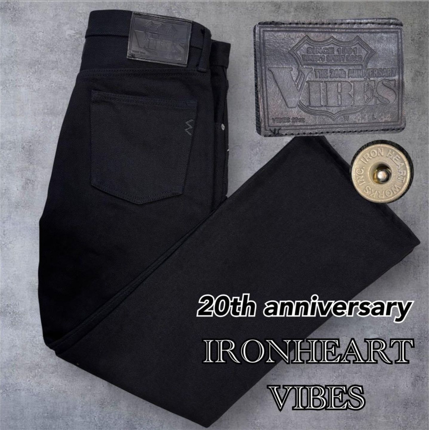 Iron Heart RARE Iron Heart x Vibes Magazine 20th Anniversary Denim Size US 33 - 1 Thumbnail