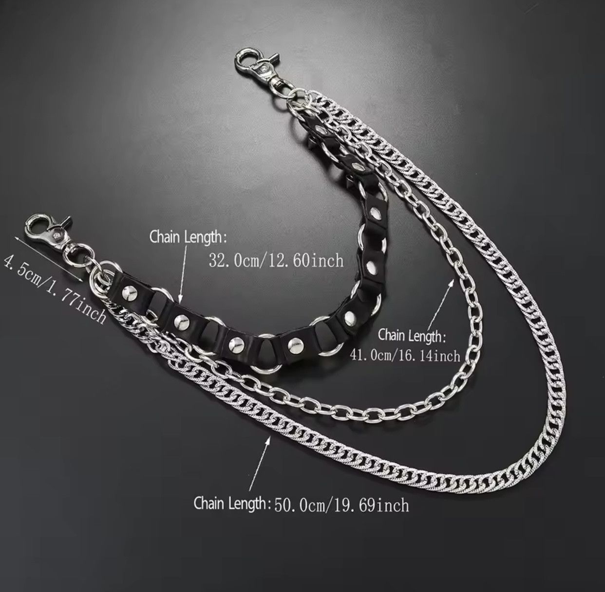 Japanese Brand × Jewelry Punk Style Multi-layer Pants Chain Size ONE SIZE - 4 Thumbnail