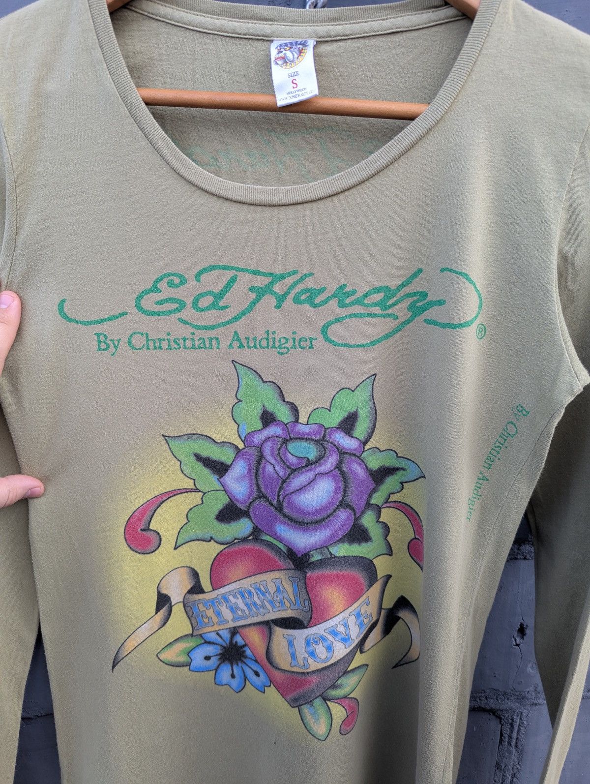 Ed Hardy Vintage Ed Hardy by Christian Audigier Longsleeve Shirt Size S / US 4 / IT 40 - 5 Thumbnail