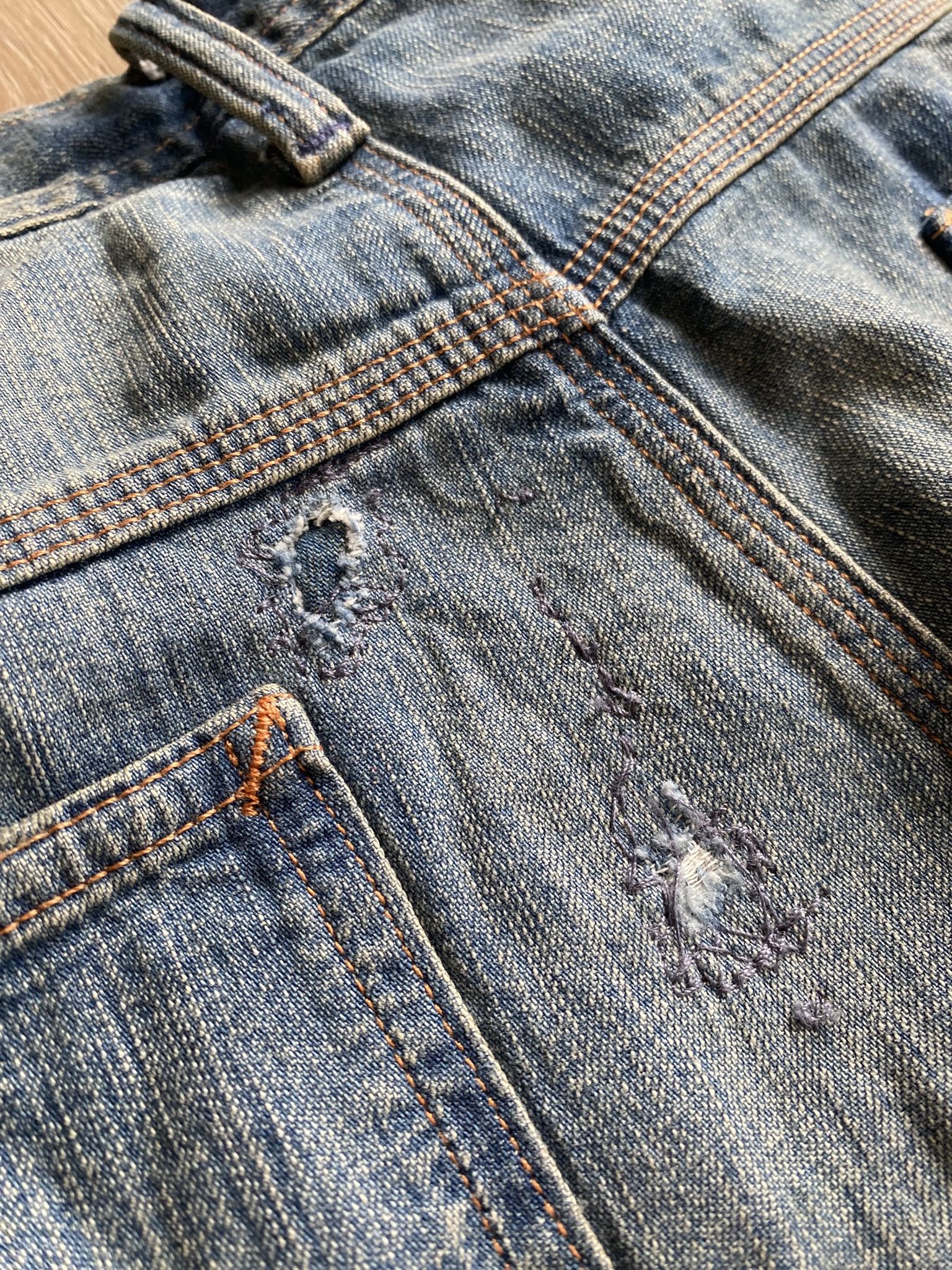 RRL Ralph Lauren Polo Ralph Lauren Relaxed Fit Distressed Carpenter Jean Size US 38 / EU 54 - 19 Thumbnail