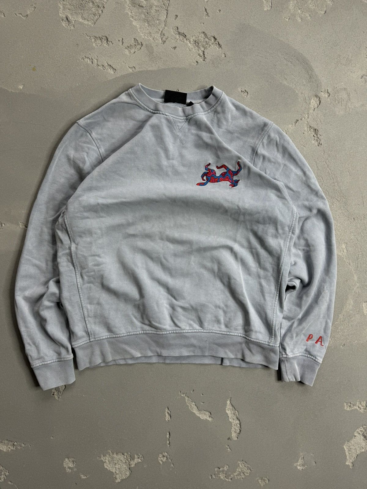 Parra Parra Patch Sweater Gray Crewneck Size US M / EU 48-50 / 2 - 3 Thumbnail