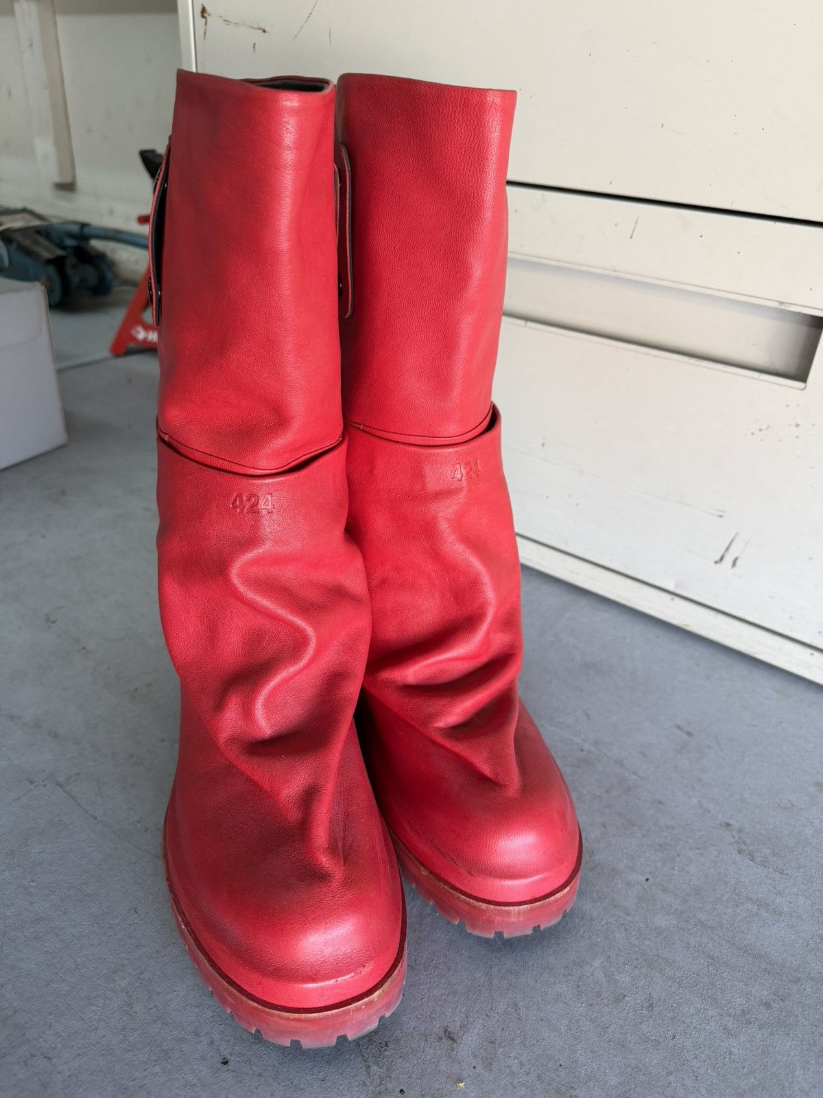 424 424 Red Dragonrider Boot Size US 7 / EU 40 - 4 Thumbnail