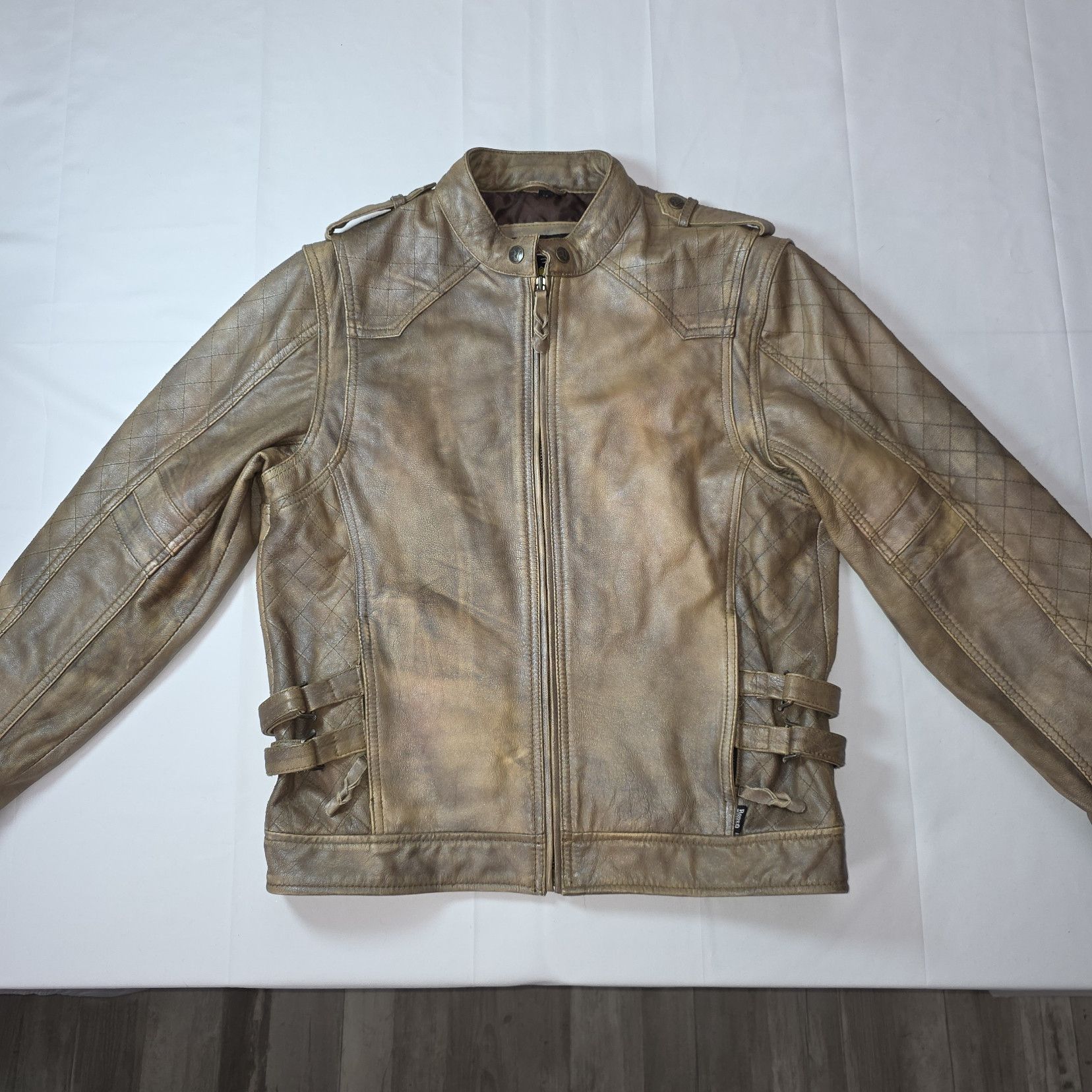 Other Rodeo Vegas Distressed Leather Western Moto Jacket Size US M / EU 48-50 / 2 - 3 Thumbnail
