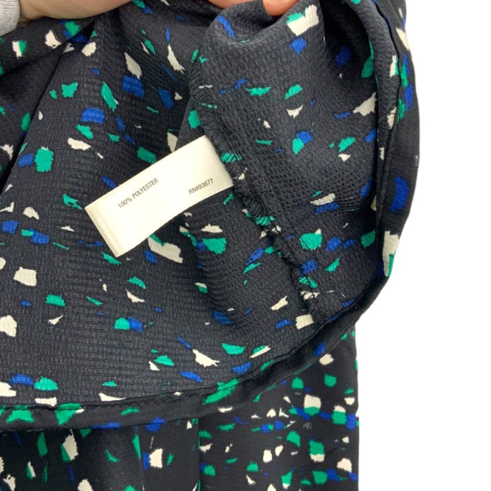 Other I Heart Ronson Black Green Printed Dress w/ Pockets Size 16 Size XXL / US 16-18 / IT 52-54 - 6 Thumbnail