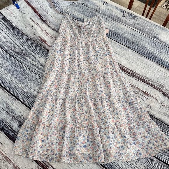 Nanette Lepore NWT Nanette Lepore Tiered Floral Midi Dress $158 Size M / US 6-8 / IT 42-44 - 3 Thumbnail