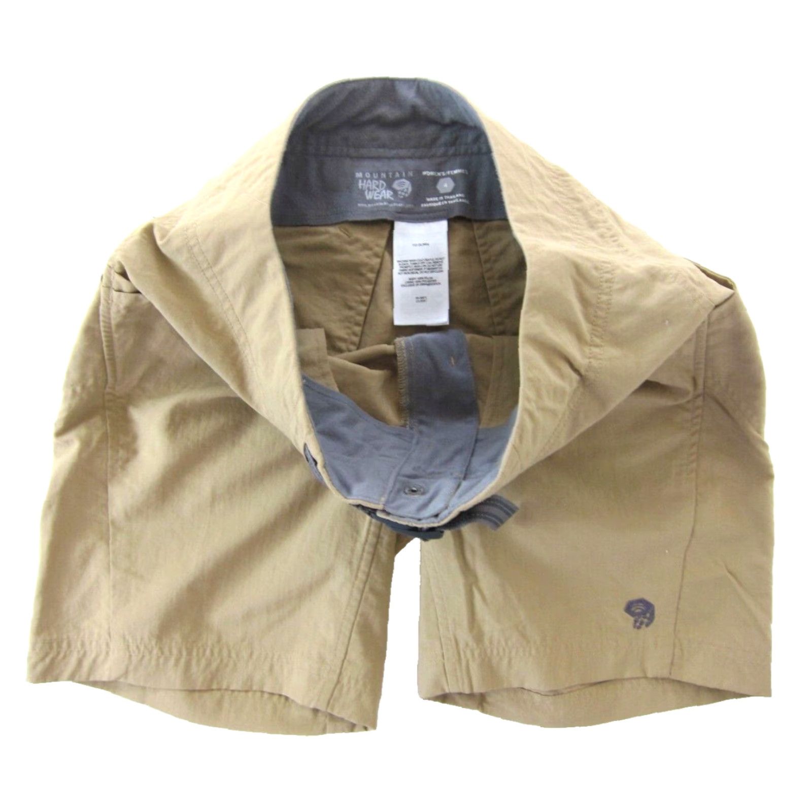 Mountain Hardwear Mountain Hardwear Nylon Beige Brown Pocket Hike Travel Chino Short Women 4 Size 27" / US 4 / IT 40 - 7 Thumbnail