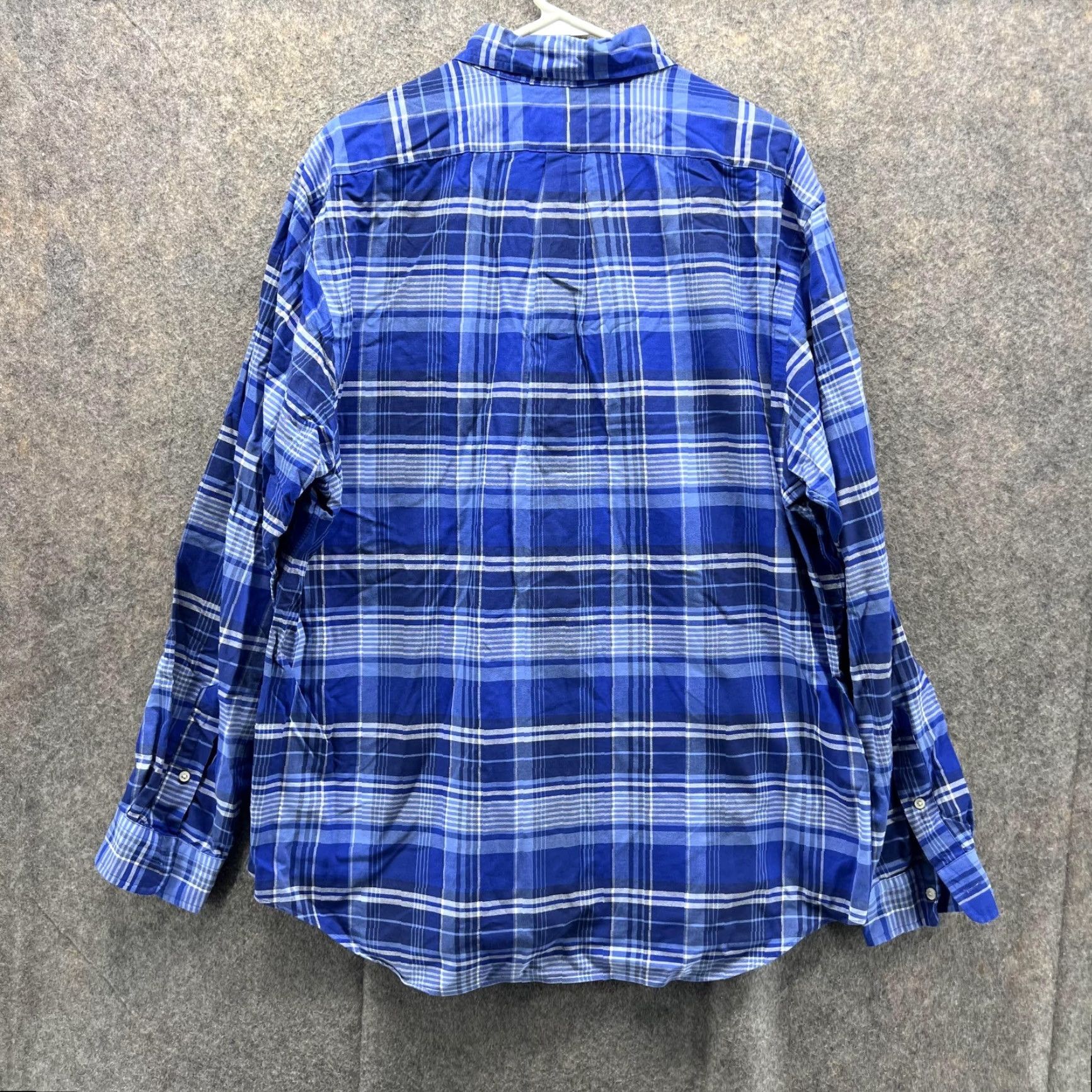 Ralph Lauren VINTAGE Ralph Lauren Shirt Men XL Blue Plaid Button-Down Preppy Pony vtg Size US XL / EU 56 / 4 - 3 Thumbnail