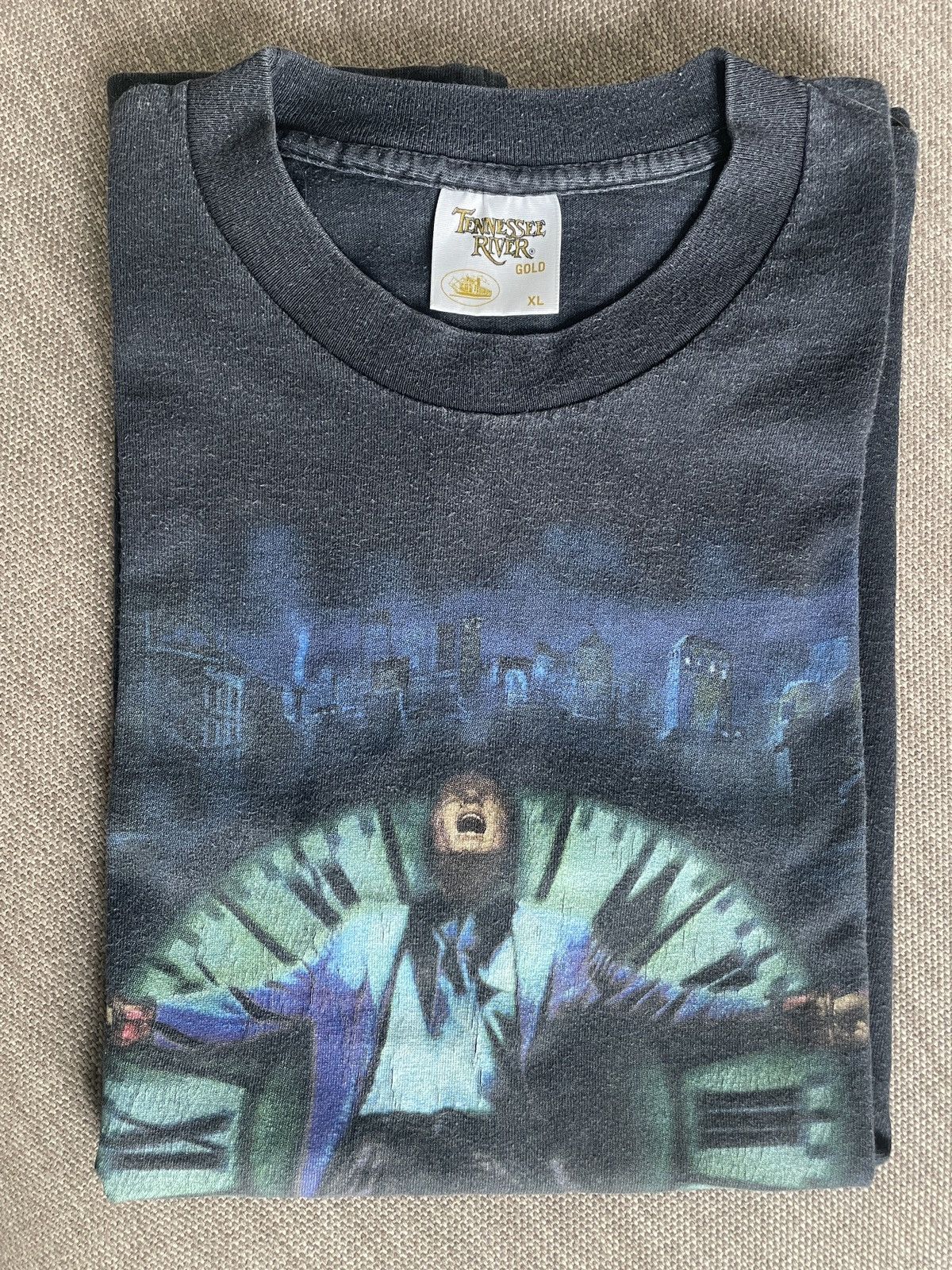 Vintage Vintage Dark City 90's T-Shirt Size US XL / EU 56 / 4 - 2 Thumbnail