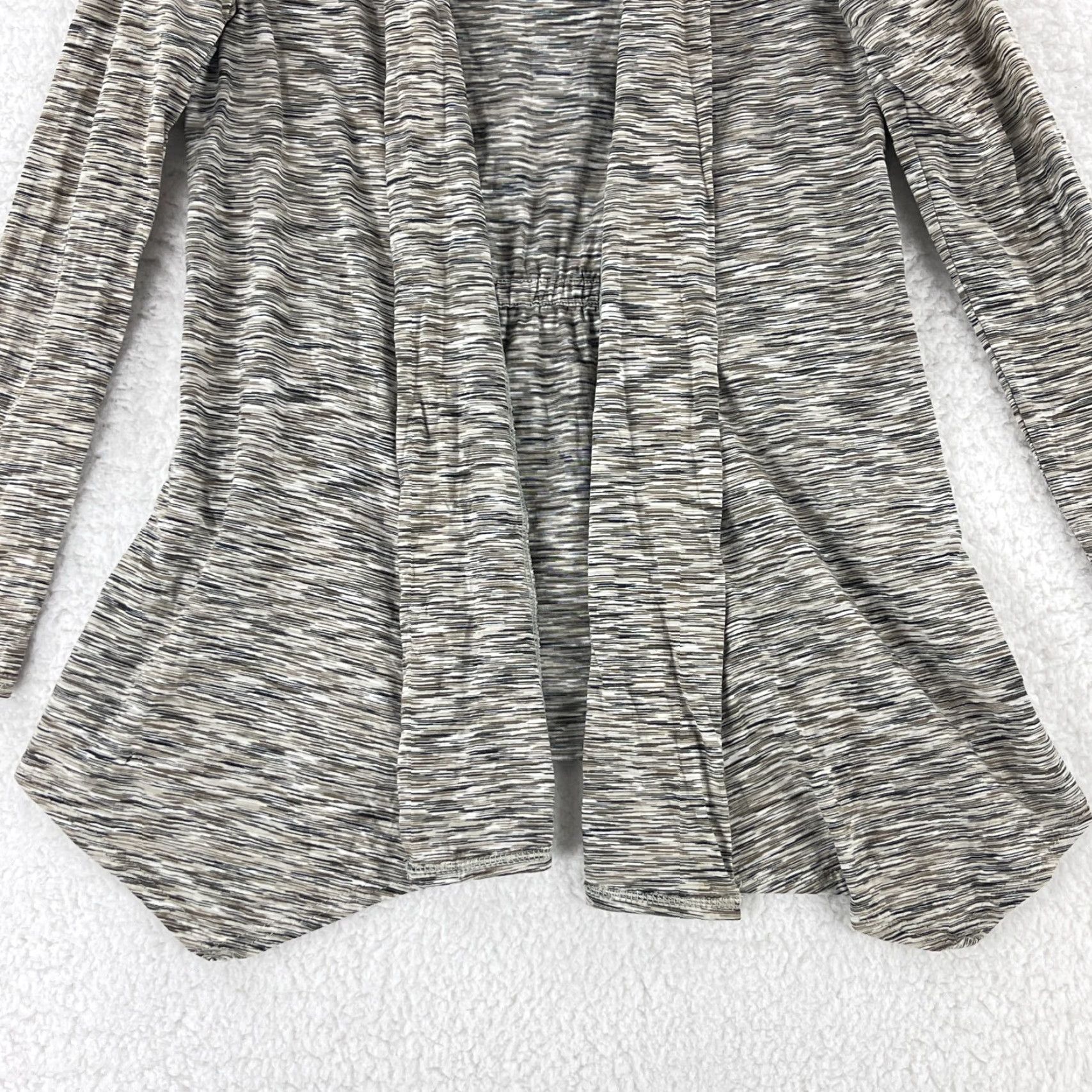 J. Jill J. Jill Cardigan Sweater Womens XS Brown Marled Open Knit Long Sleeve V-Neck Fabric Knit Casual Bohemian Classic Fall Womens Size XS / US 0-2 / IT 36-38 - 4 Thumbnail