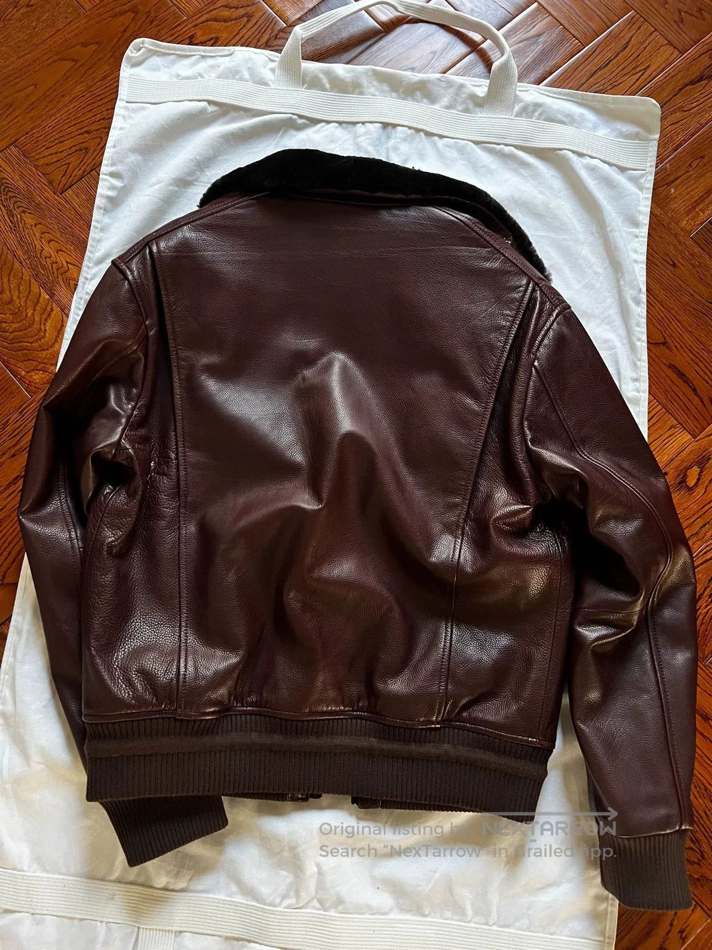 Louis Vuitton Louis Vuitton Leather Jacket with Fur Collar. Size US M / EU 48-50 / 2 - 3 Thumbnail