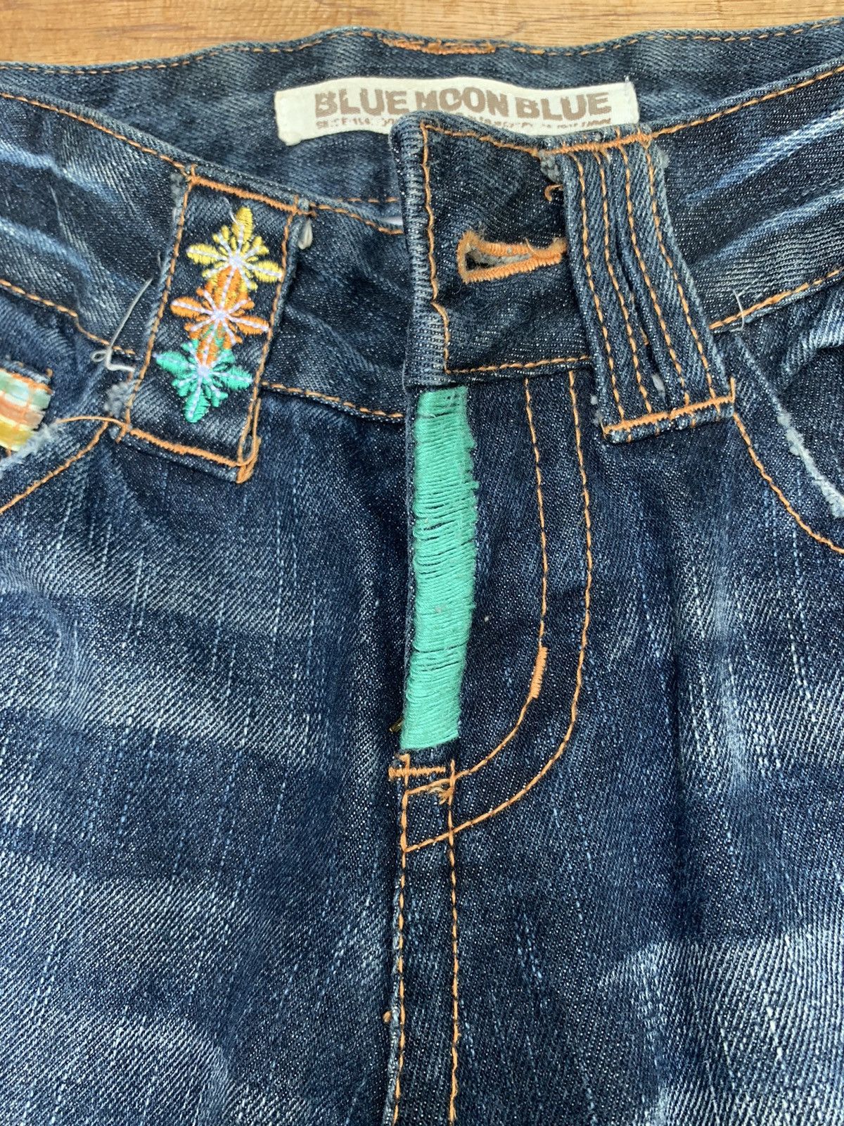 Hysteric Glamour × Japanese Brand × Vintage Blue Moon Blue Welina Flare Inspired by Hysteric Glamour Size US 29 - 18 Thumbnail
