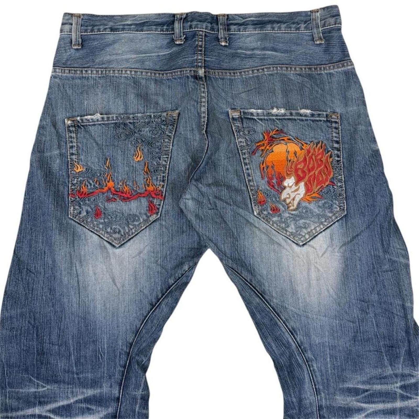 Ed Hardy Japanese vintage Bobson rare denim jeans Size US 36 / EU 52 - 1 Thumbnail