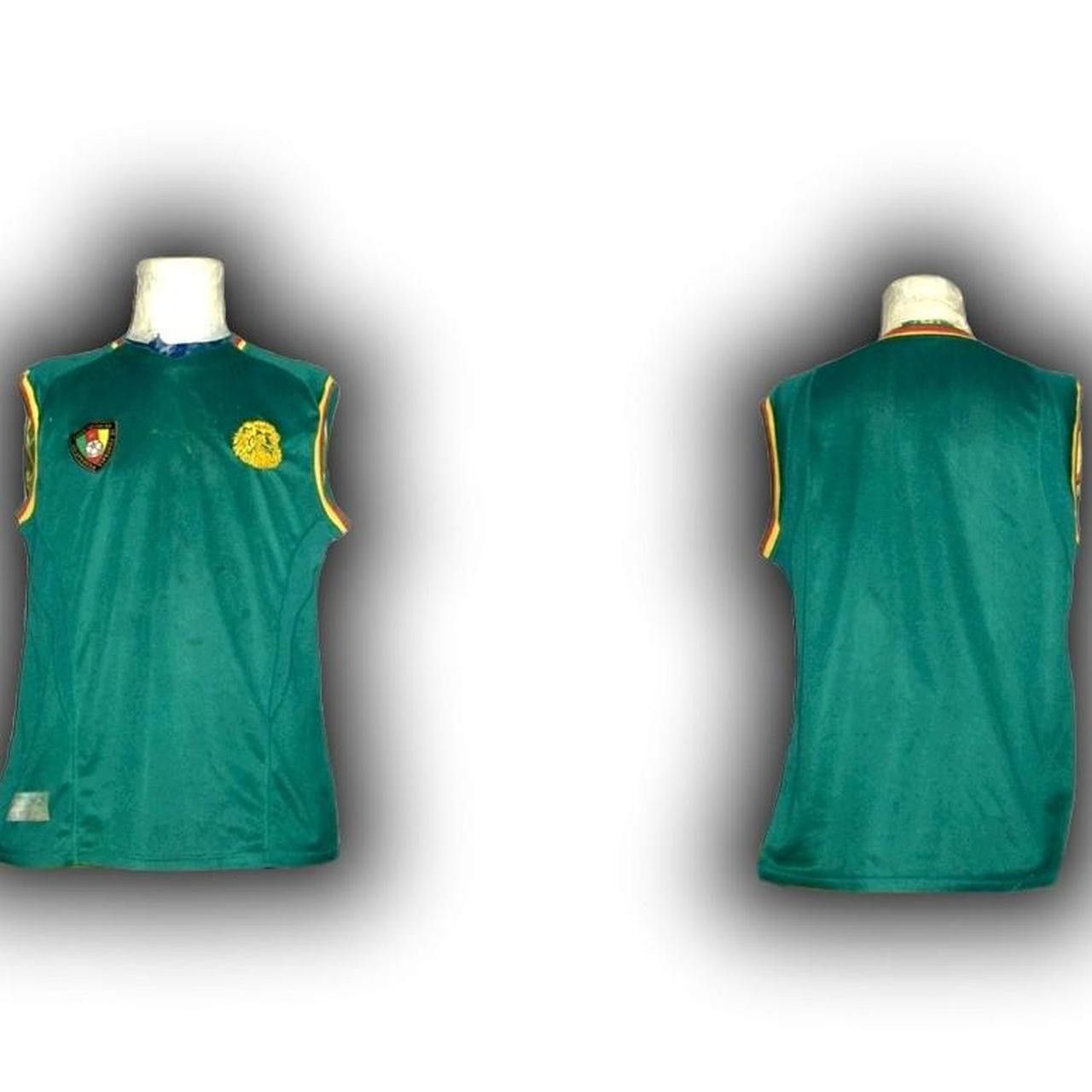 Puma Cameroon 2002 2003 Home Shirt Jersey Size US L / EU 52-54 / 3 - 3 Thumbnail