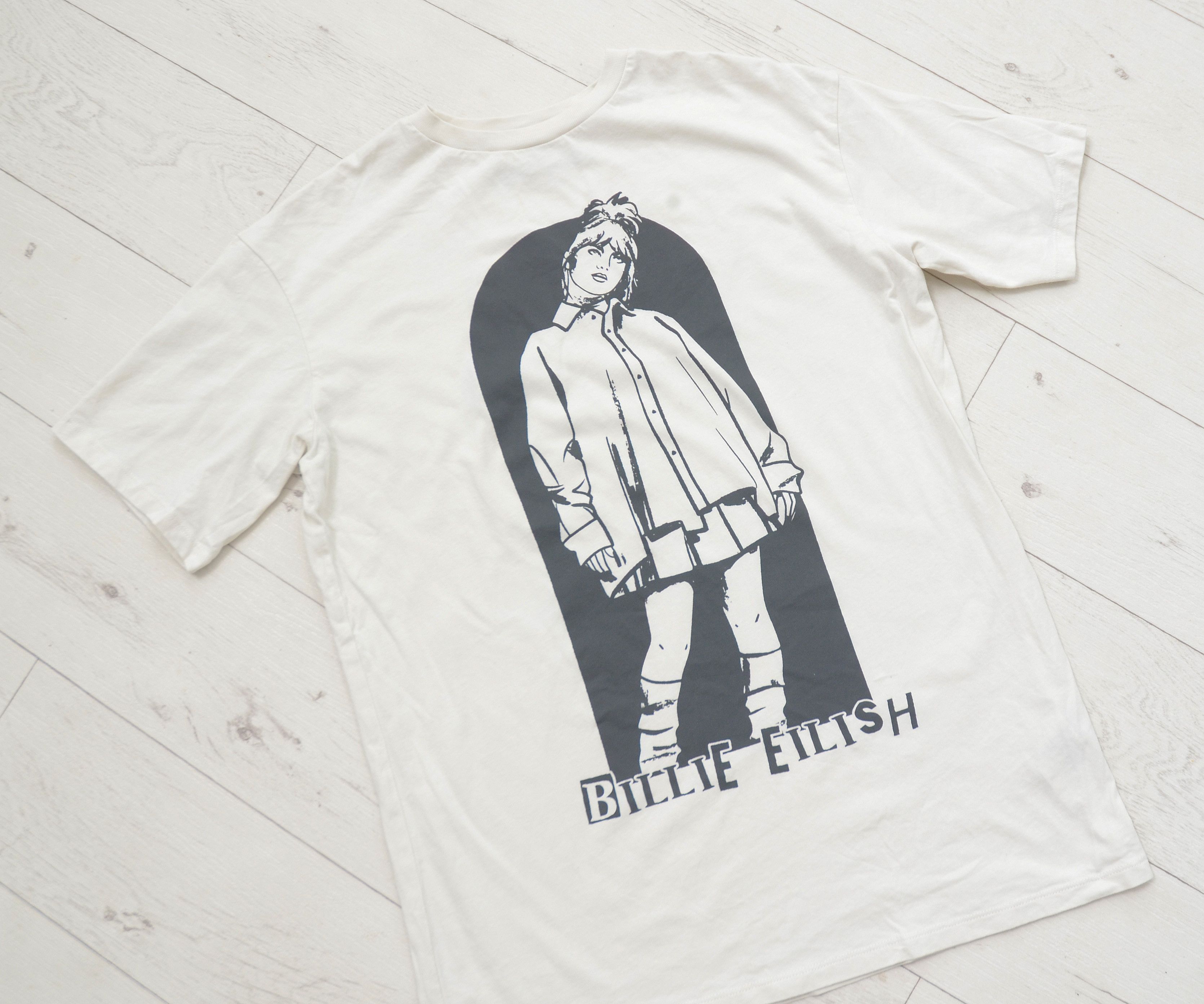 Band Tees × Billie Eilish Billie Eilish Print Bone white Tee Special Edition T-Shirt Size S / US 4 / IT 40 - 4 Thumbnail