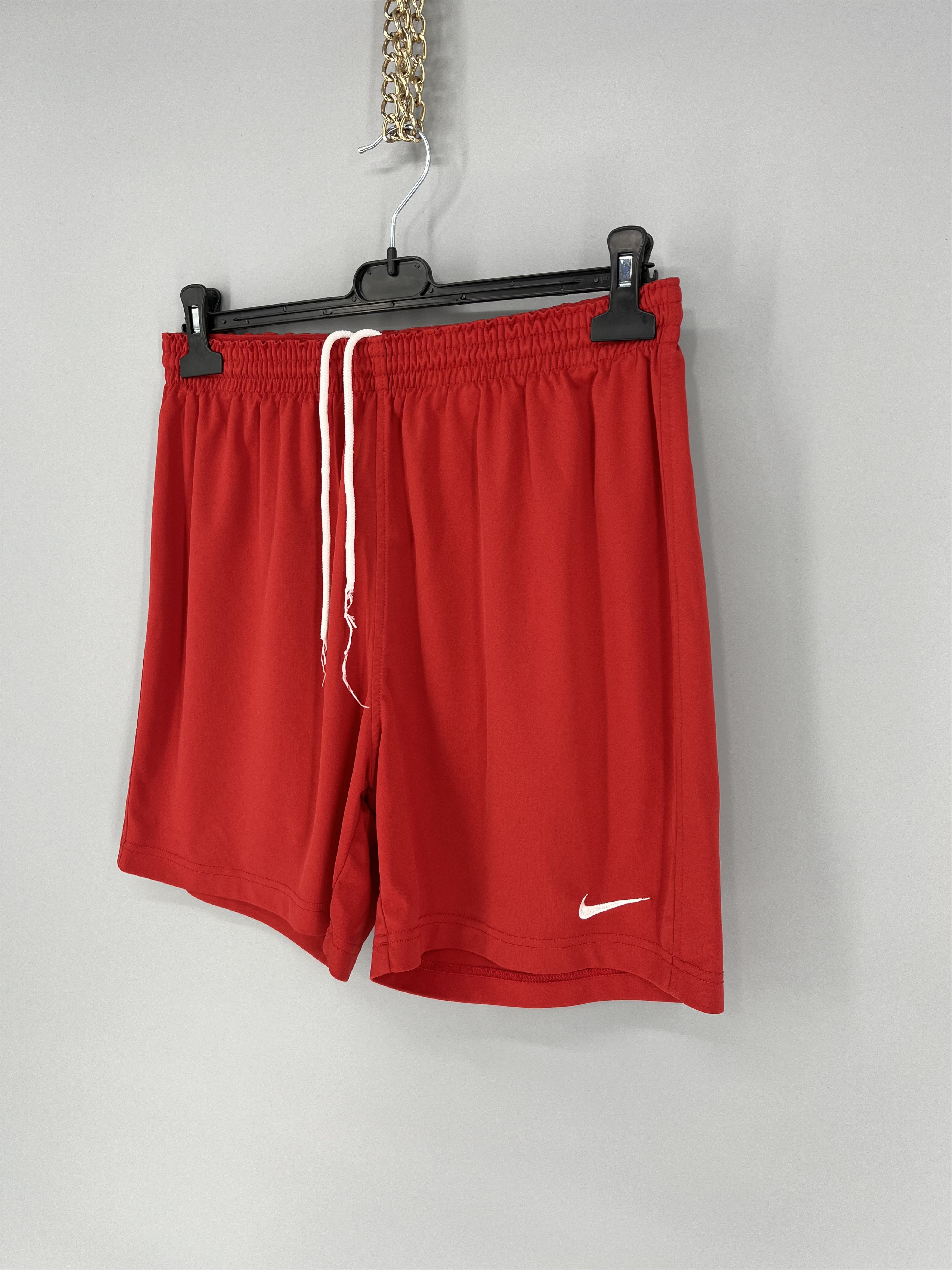 Nike 90s Vintage Nike Red Nylon Mini Swoosh Shorts Travis Styl Size US 36 / EU 52 - 3 Thumbnail