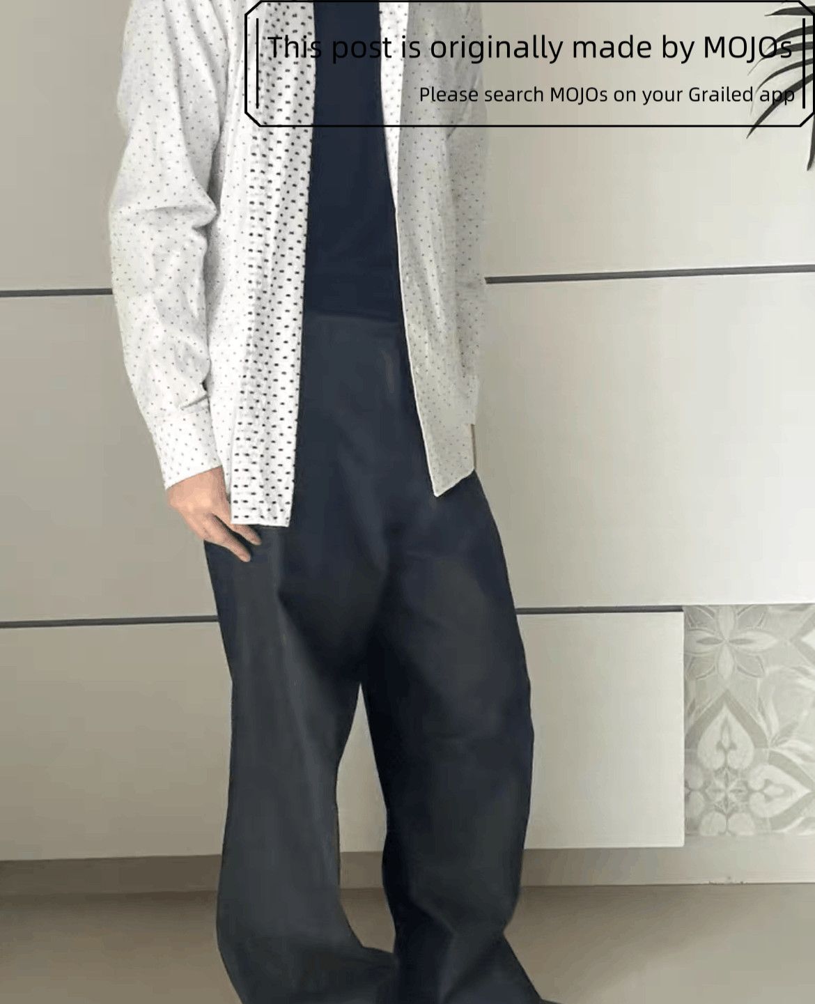 Ann Demeulemeester Ann Demeulemeester Stitch Dots Shirt mojos1737 Size US L / EU 52-54 / 3 - 6 Thumbnail