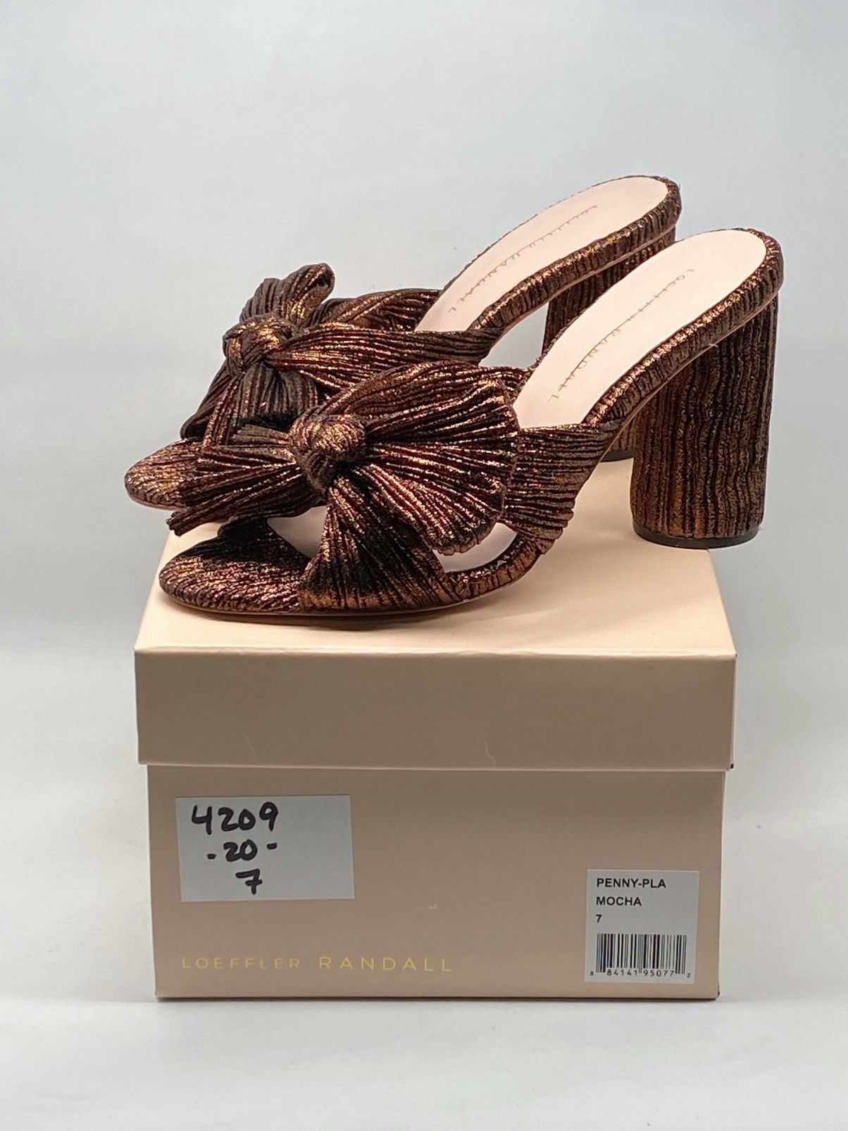 Loeffler Randall Loeffler Randall Metallic Lamé Block-Heel Mules size 7 Size US 7 / IT 37 - 11 Thumbnail